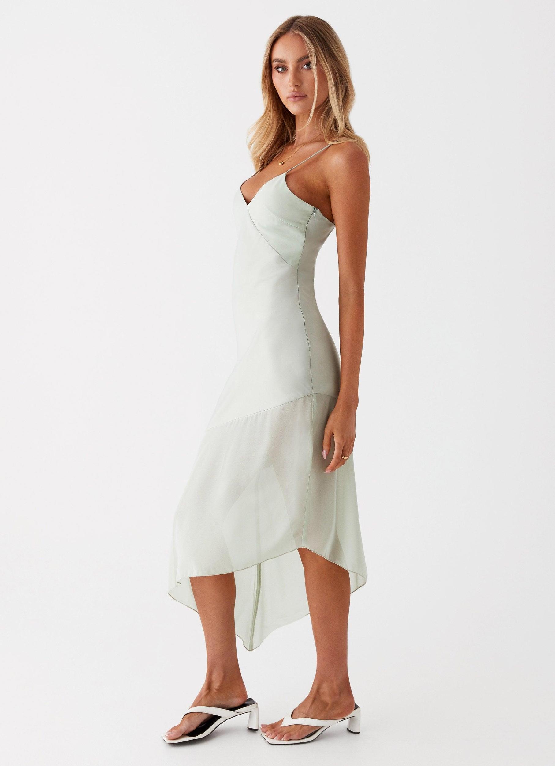 Leia Midi Dress - Sage Product Image