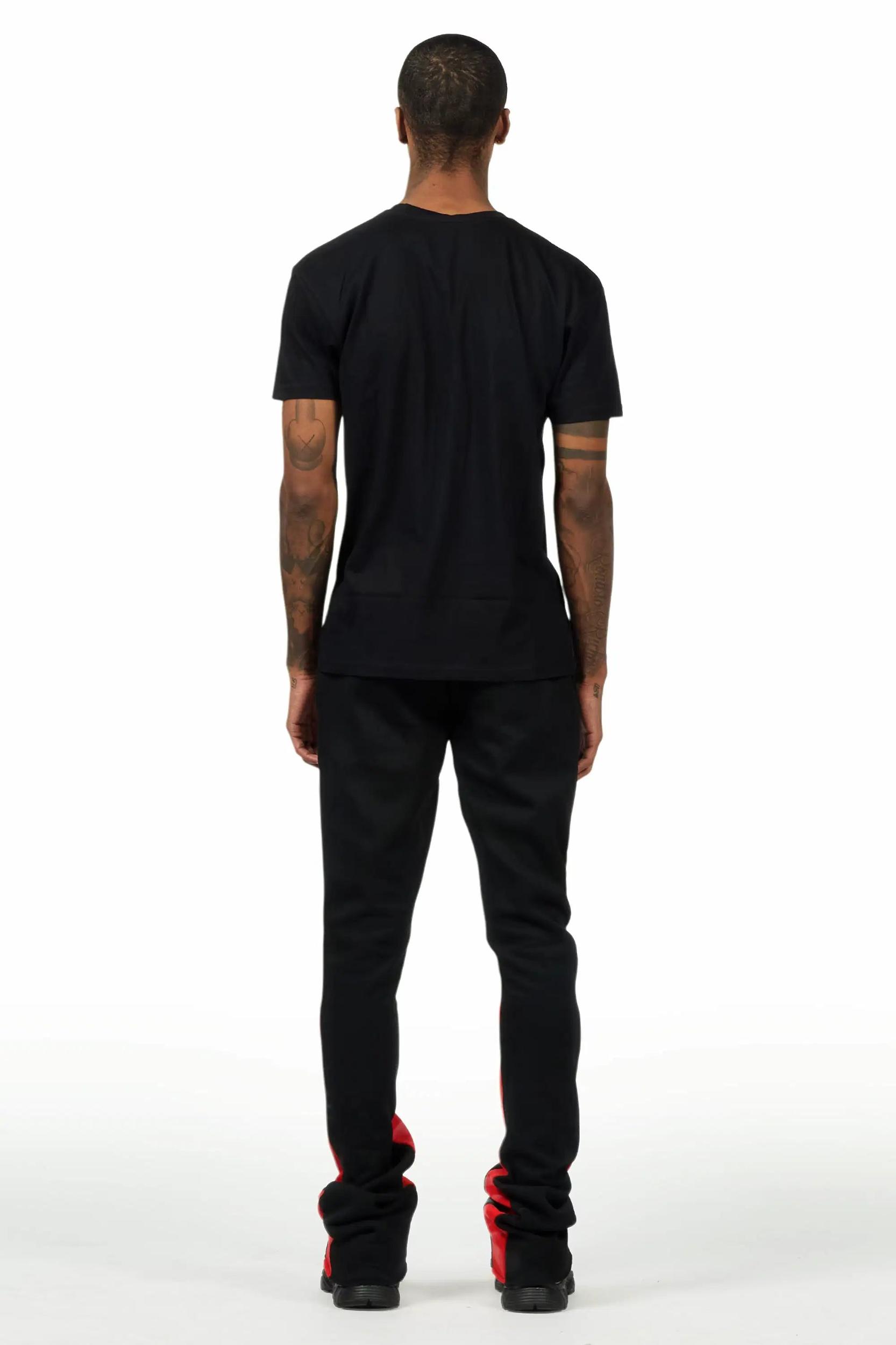 Nelly 2.0 Black/Black T-Shirt/Relaxed Track Set Male Product Image