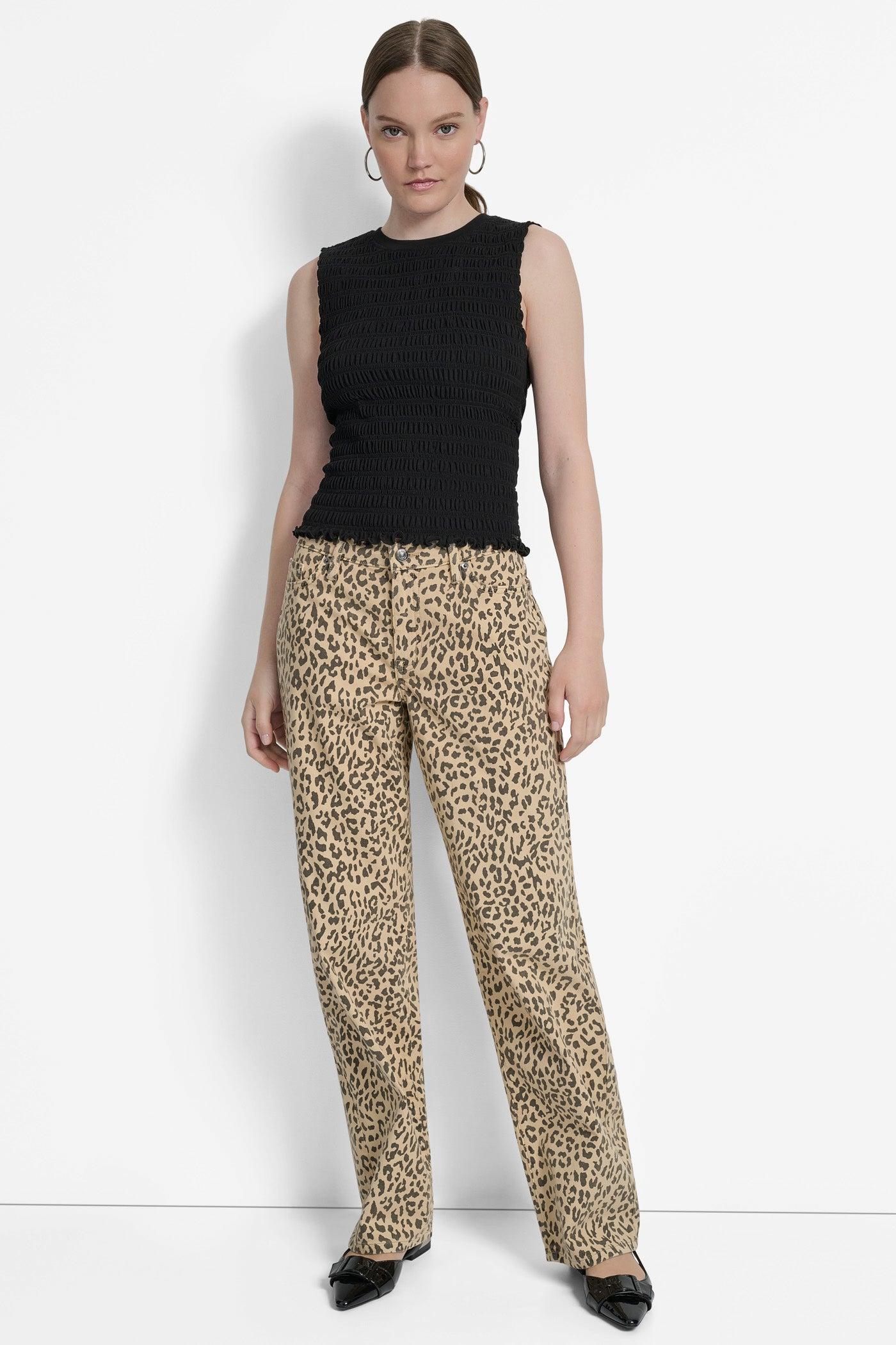 HIGH-RISE RAW EDGE FLARE JEAN Product Image