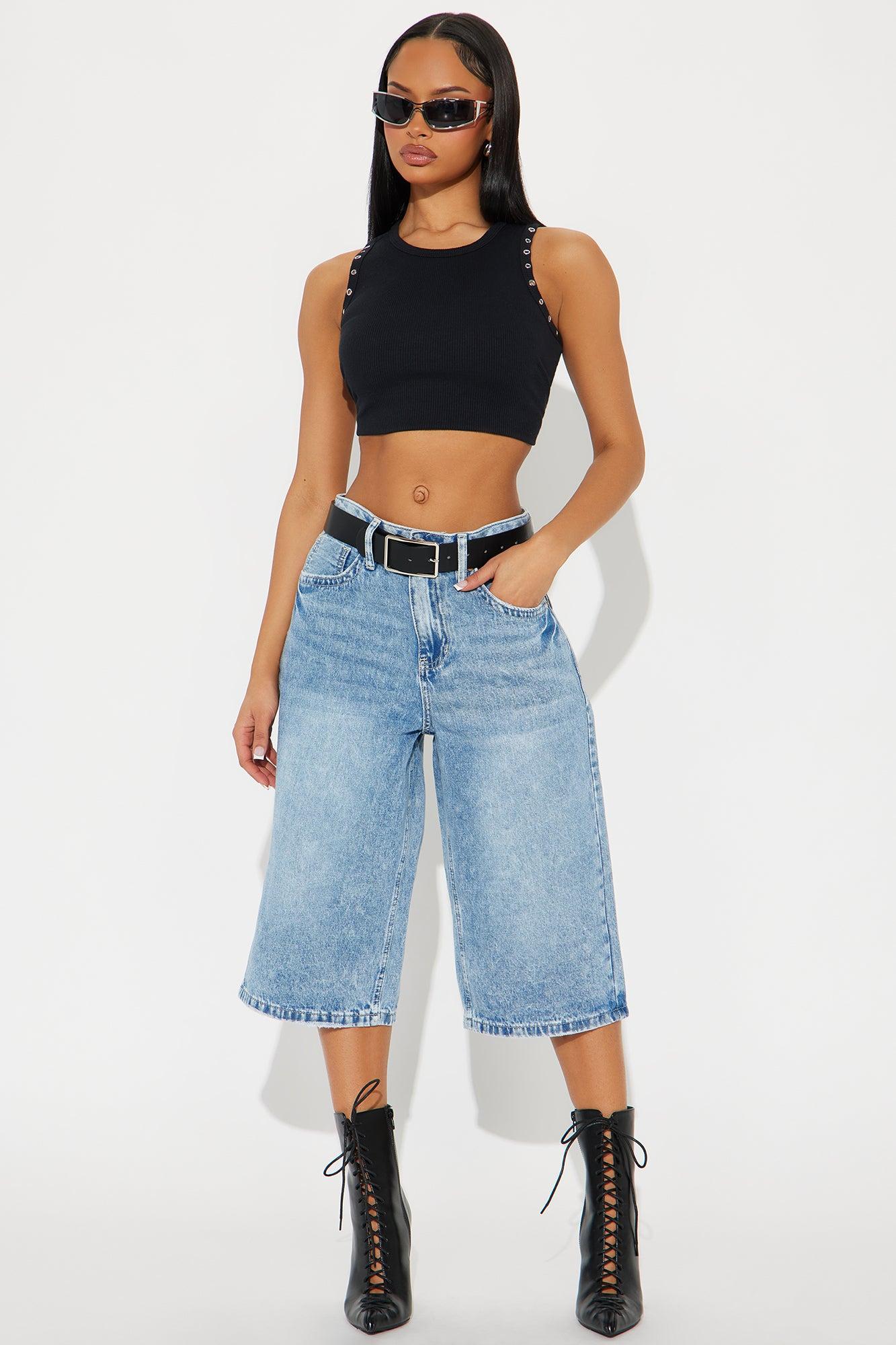 Classic Denim Jorts - Medium Wash Product Image