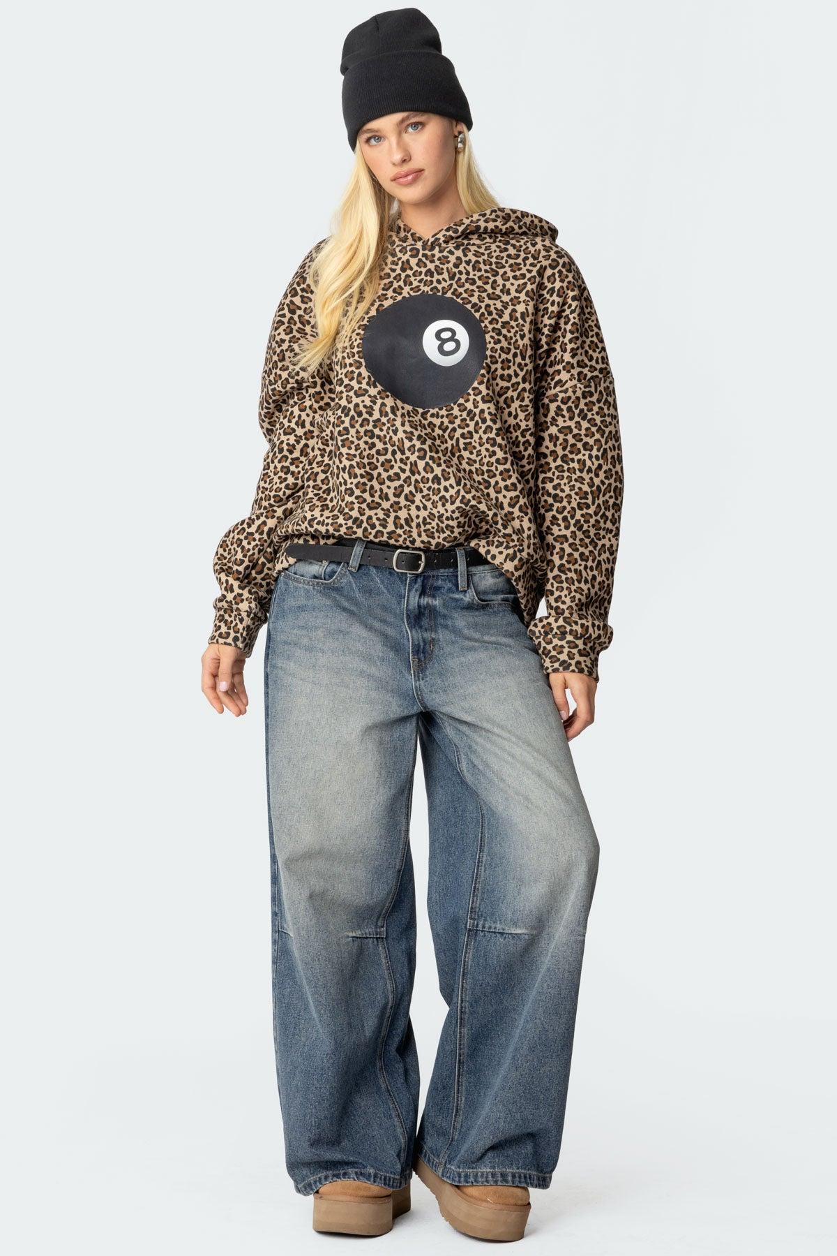 Leopard Magic 8 Oversized Hoodie Product Image