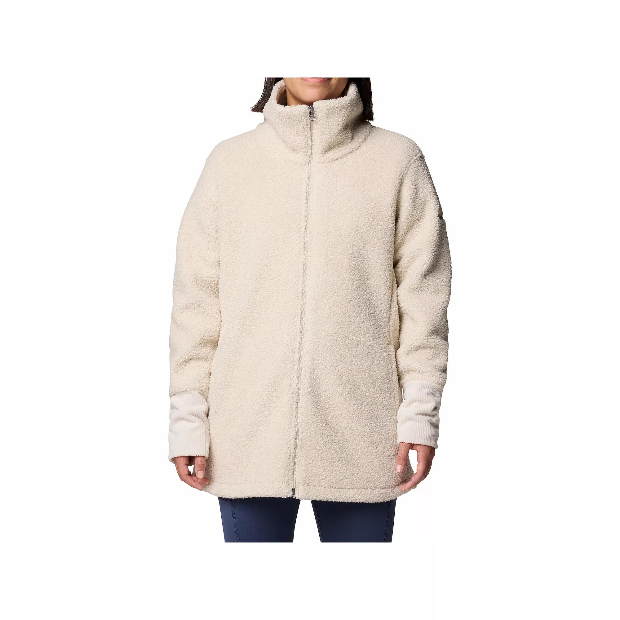 Women's Columbia Blue Point Creek Zip Front Fleece Jacket, Size: XXL, Dark Grey Product Image