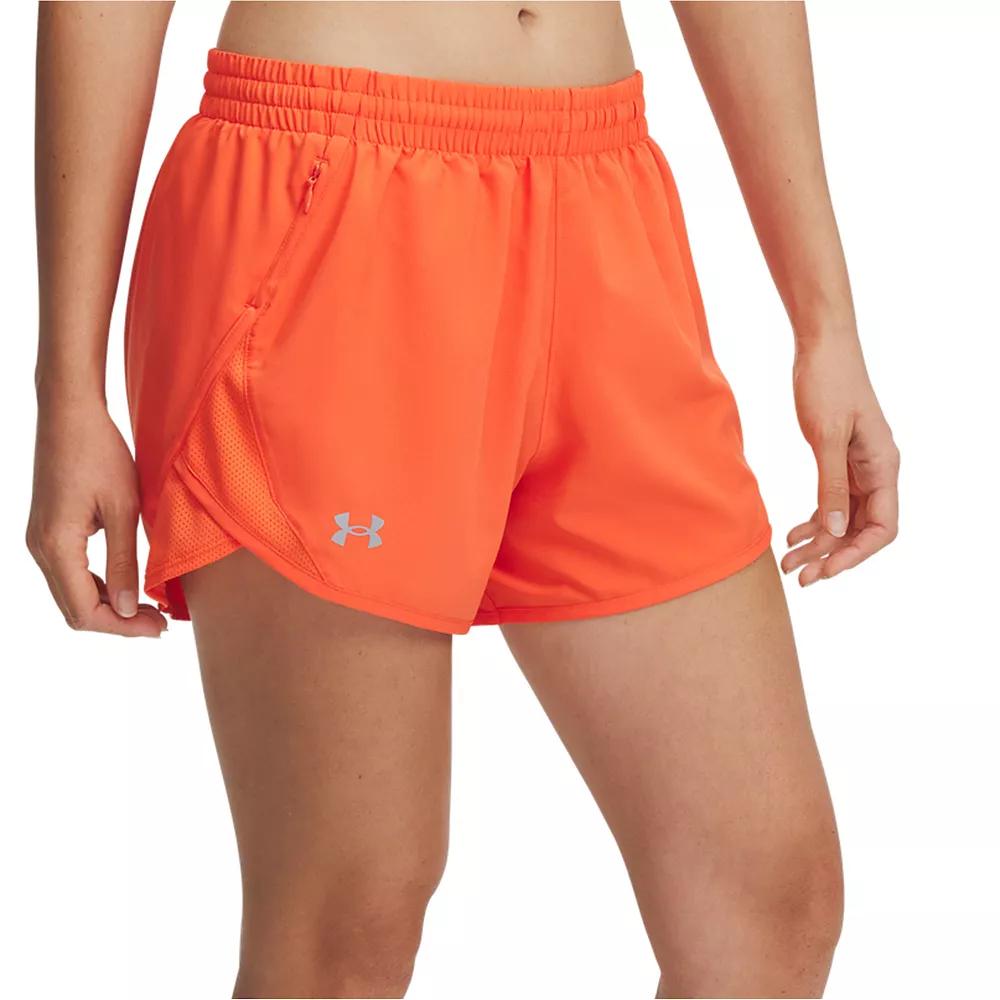 Women's Under Armour Fly-By Shorts, Size: Large, Red Product Image