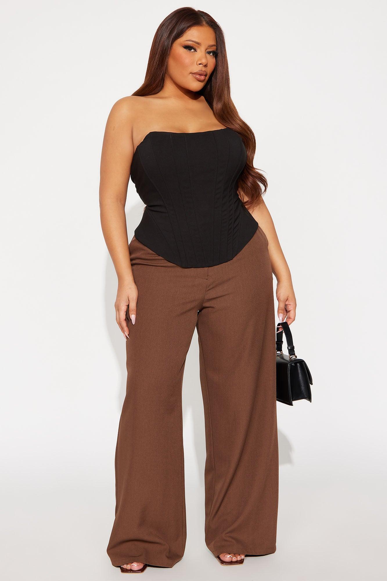 Your Happy Place Corset Top - Black Female Product Image