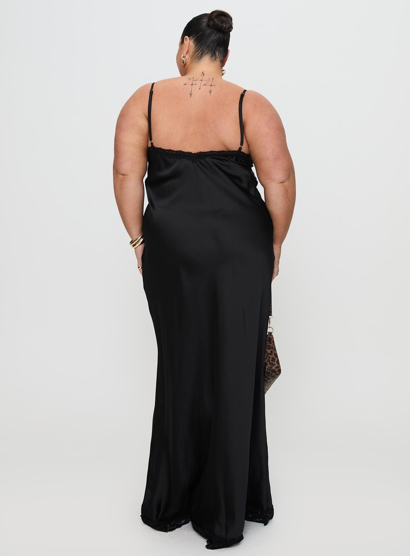 Jorjette Lace Maxi Dress Black Product Image