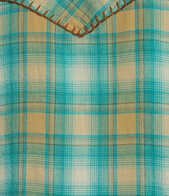 Ariat Roping Plaid Long Sleeve Snap Front Shirt Product Image