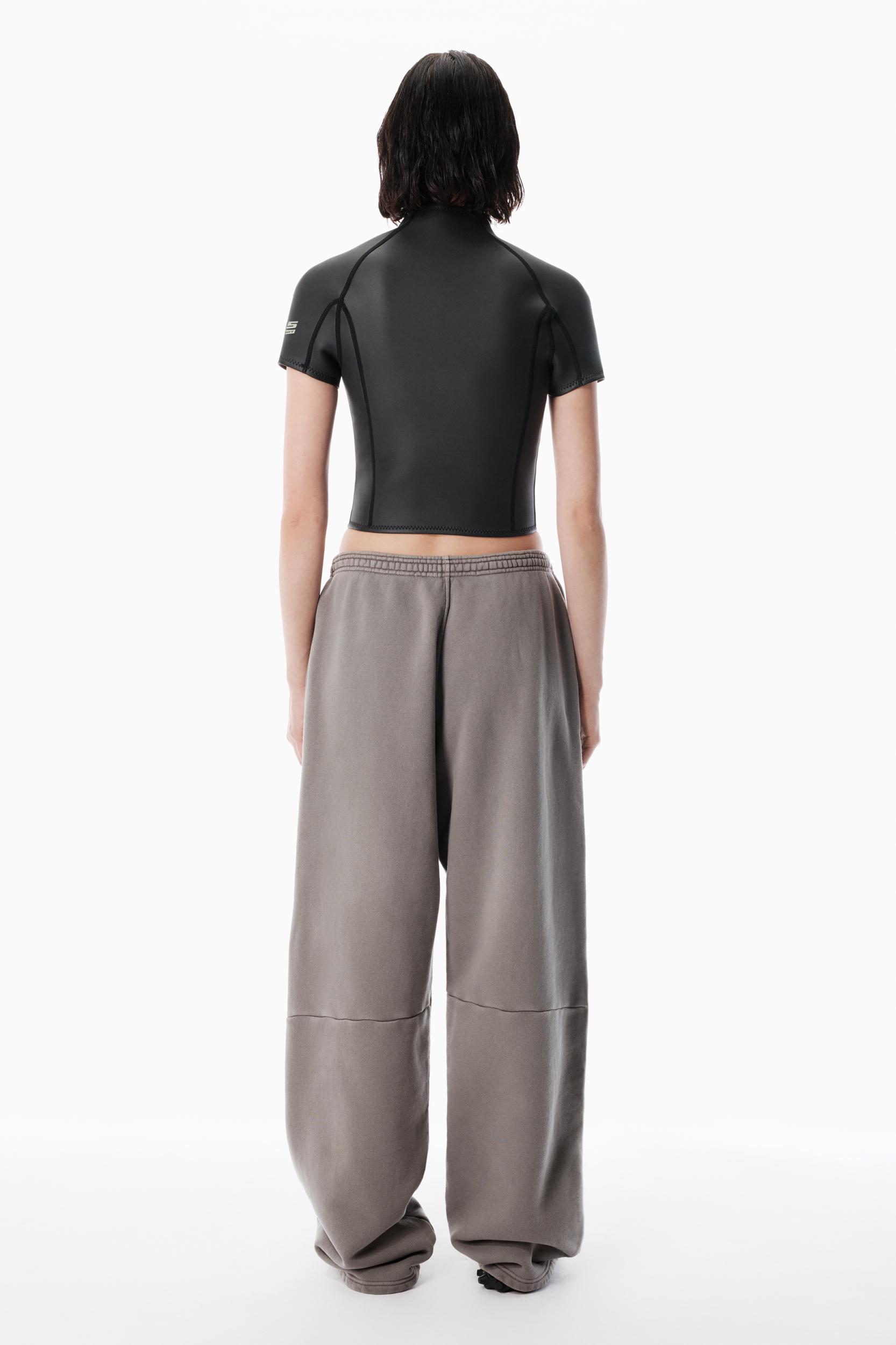 Grey Wide-leg Sweatpants Product Image