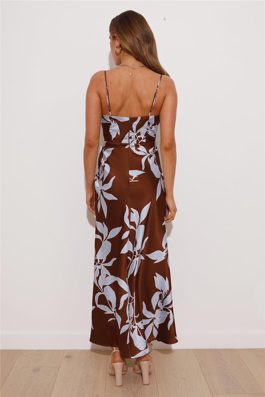 You Be Me Maxi Dress Brown Product Image