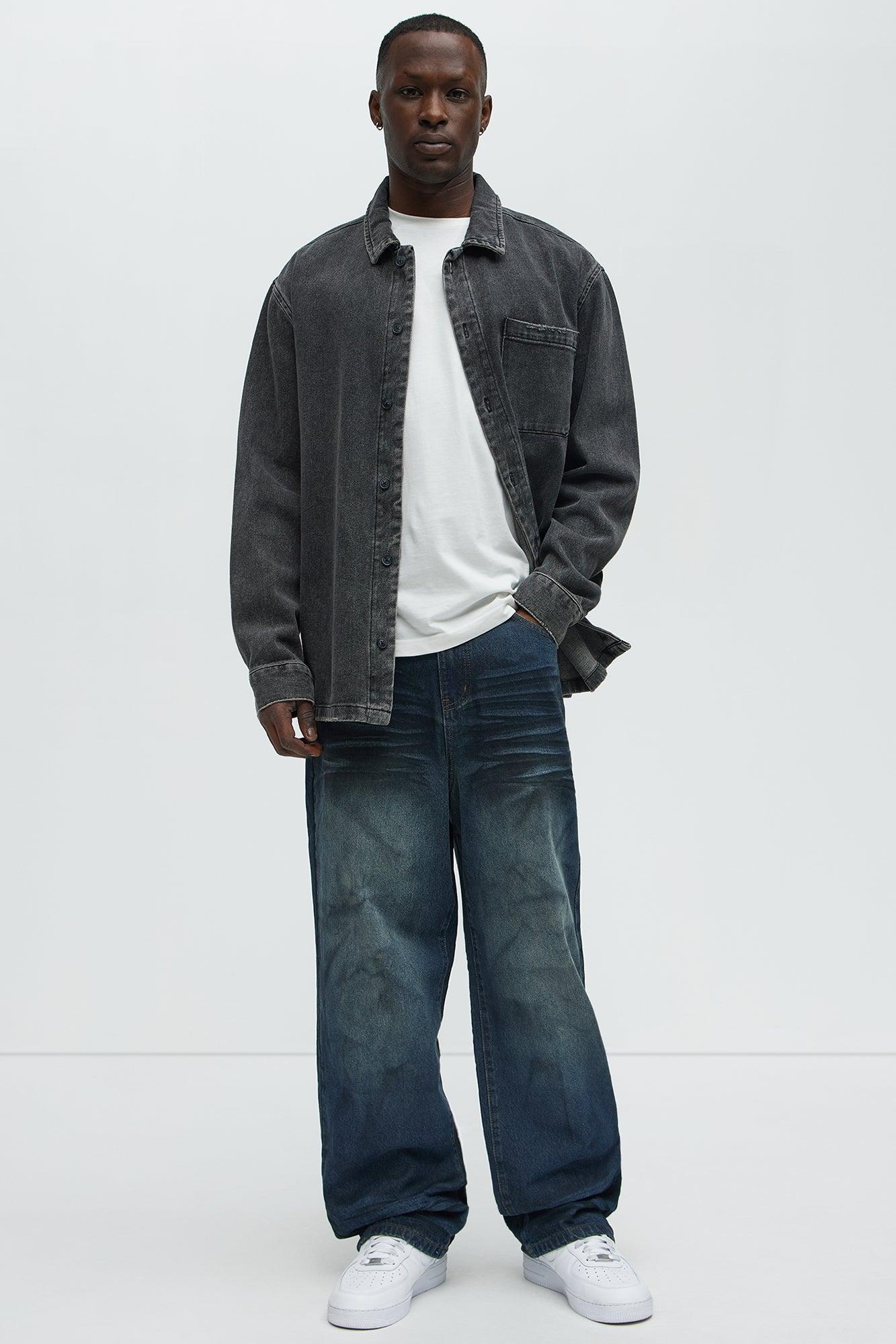 About My Baggy Jeans - Dark Wash Male Product Image