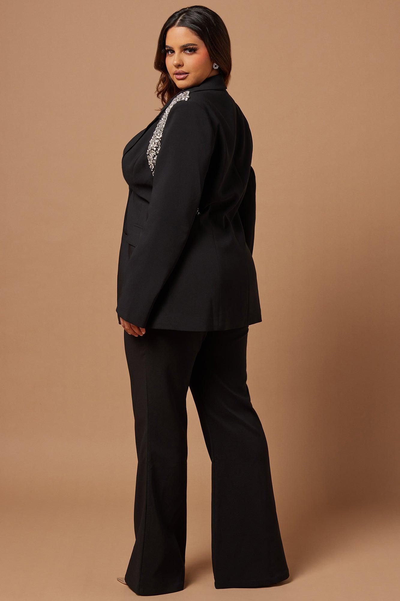 Claire Embellished Suit Set - Black Product Image