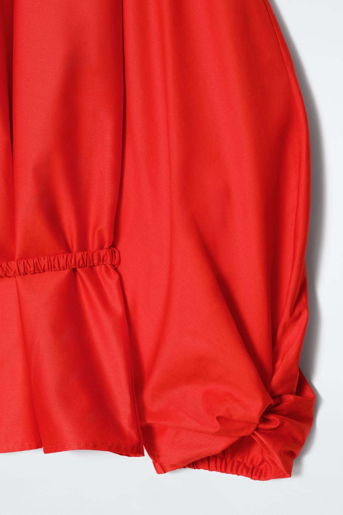 DRAWSTRING PEPLUM BLOUSE Product Image