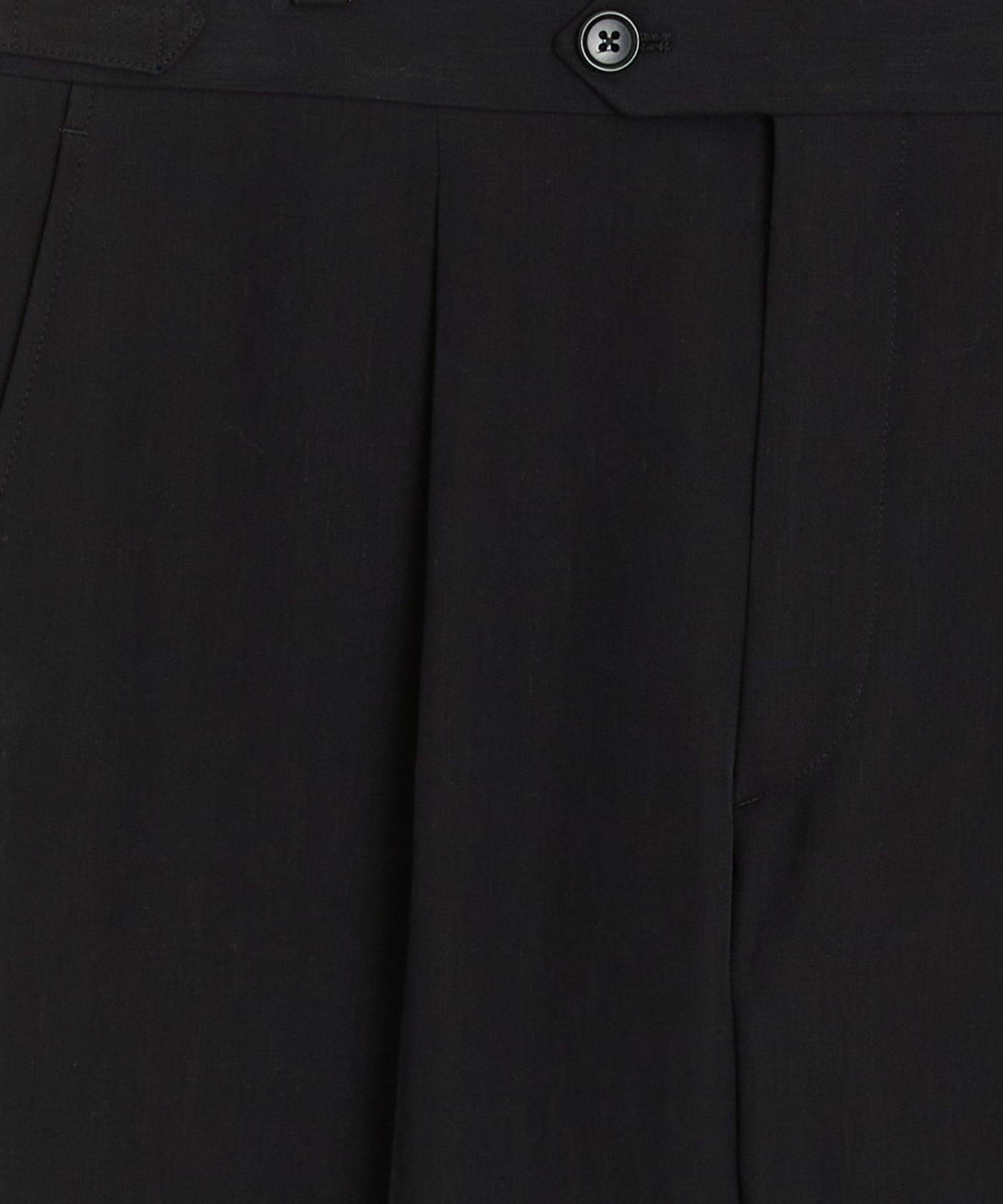 Italian Sueded Linen Side Tab Trouser Product Image