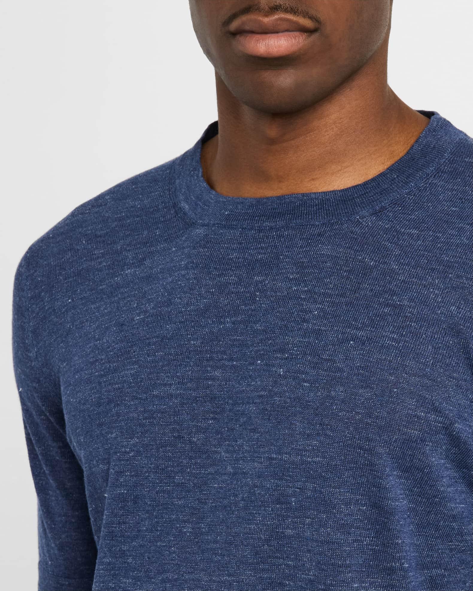 Men's Linen and Cotton Heathered Crewneck T-Shirt Product Image