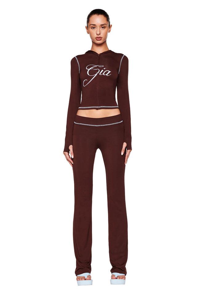 BLARE HOODIE - BROWN Product Image