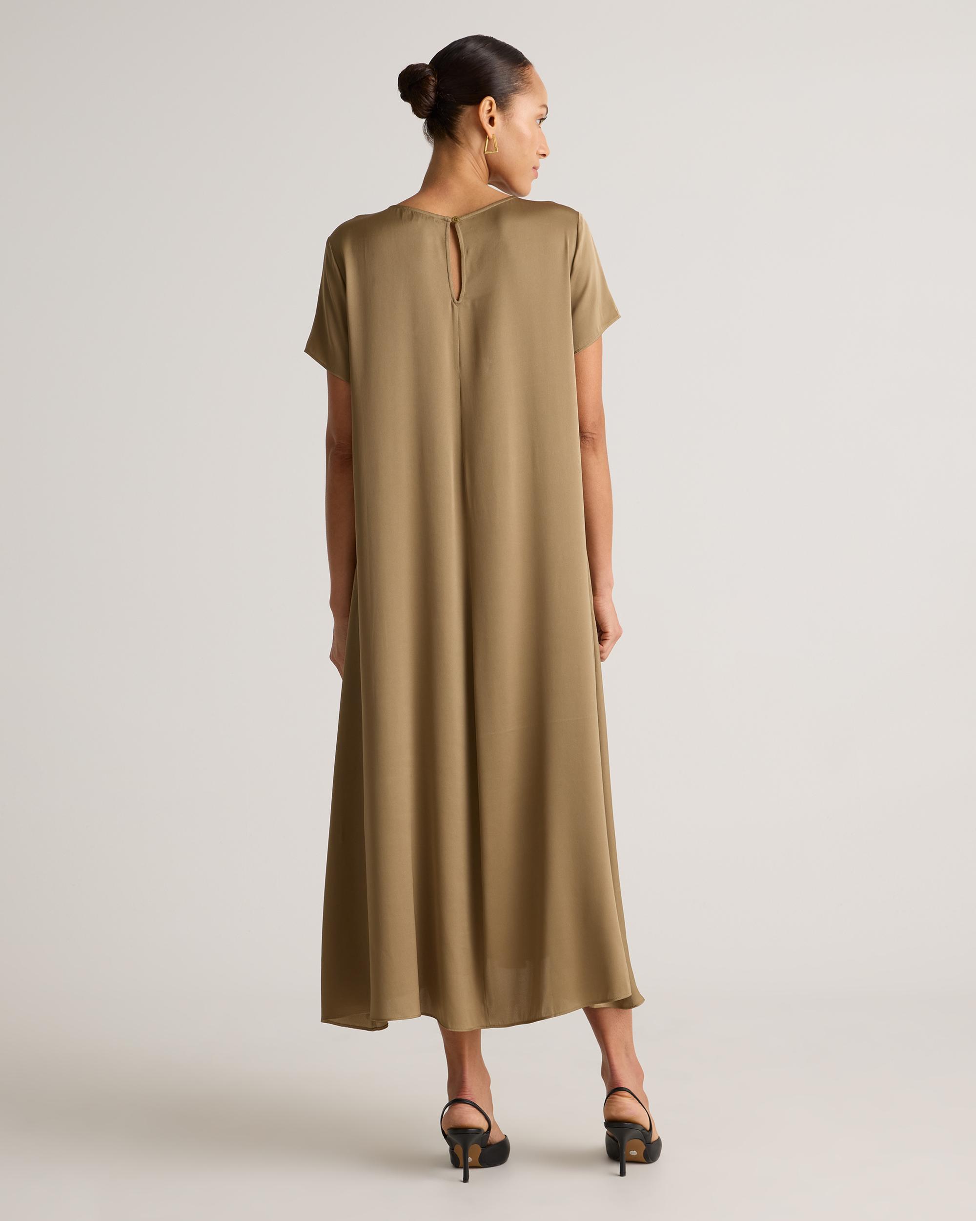 Quince | Women's Washable Stretch Silk Voluminous Maxi Dress Product Image