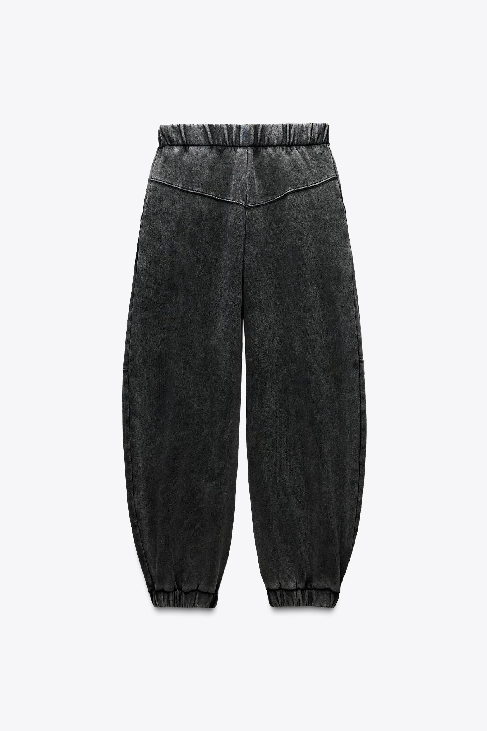 PLUSH WASHED EFFECT PANTS Product Image