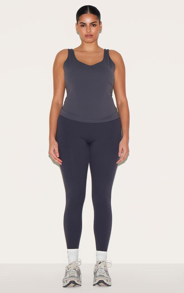 Dark Charcoal Ultimate Sculpt High Waist Gym Leggings Product Image