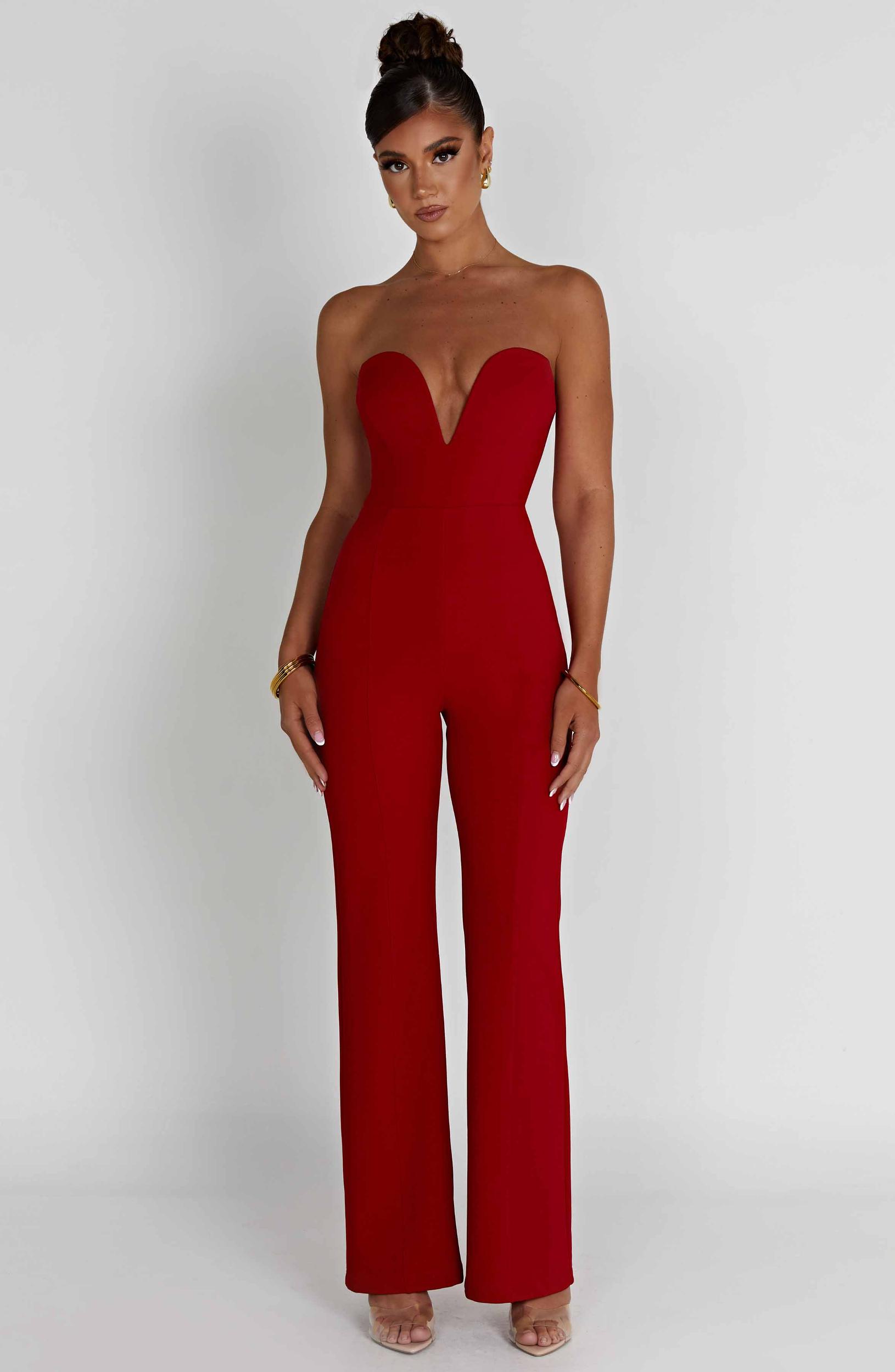 Jordi Jumpsuit - Red Product Image