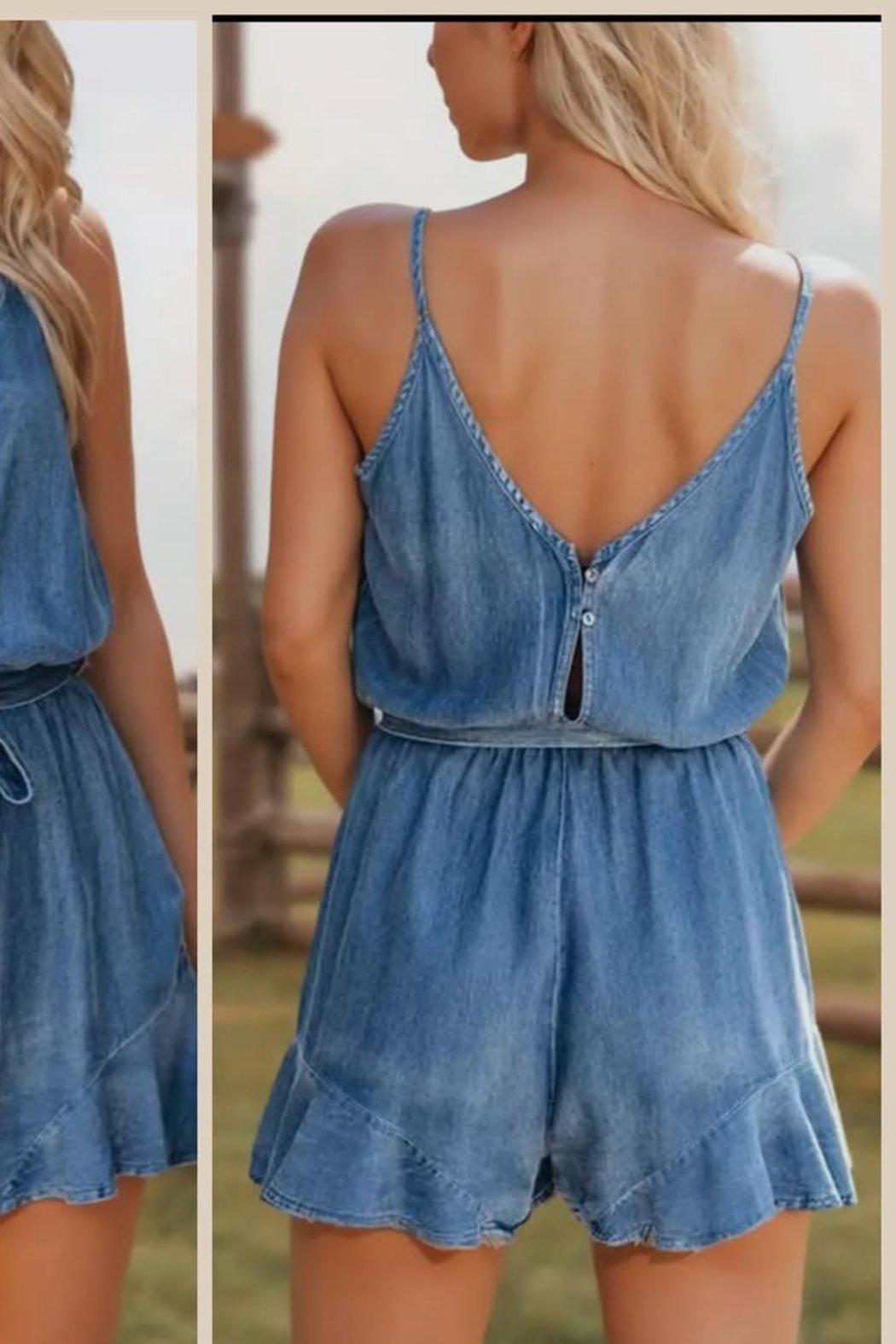 Chambray Romper Product Image