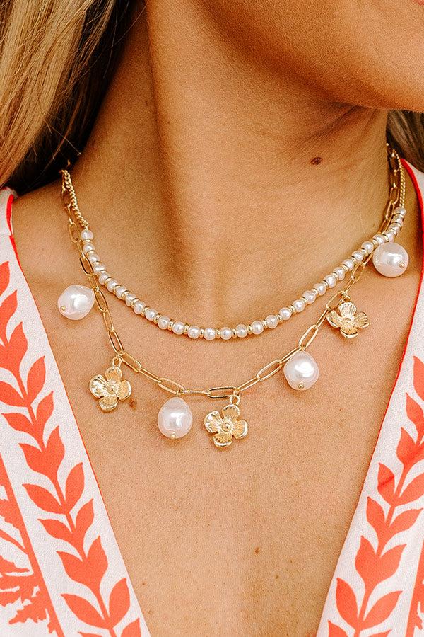 Blooming Smile Layered Necklace Product Image