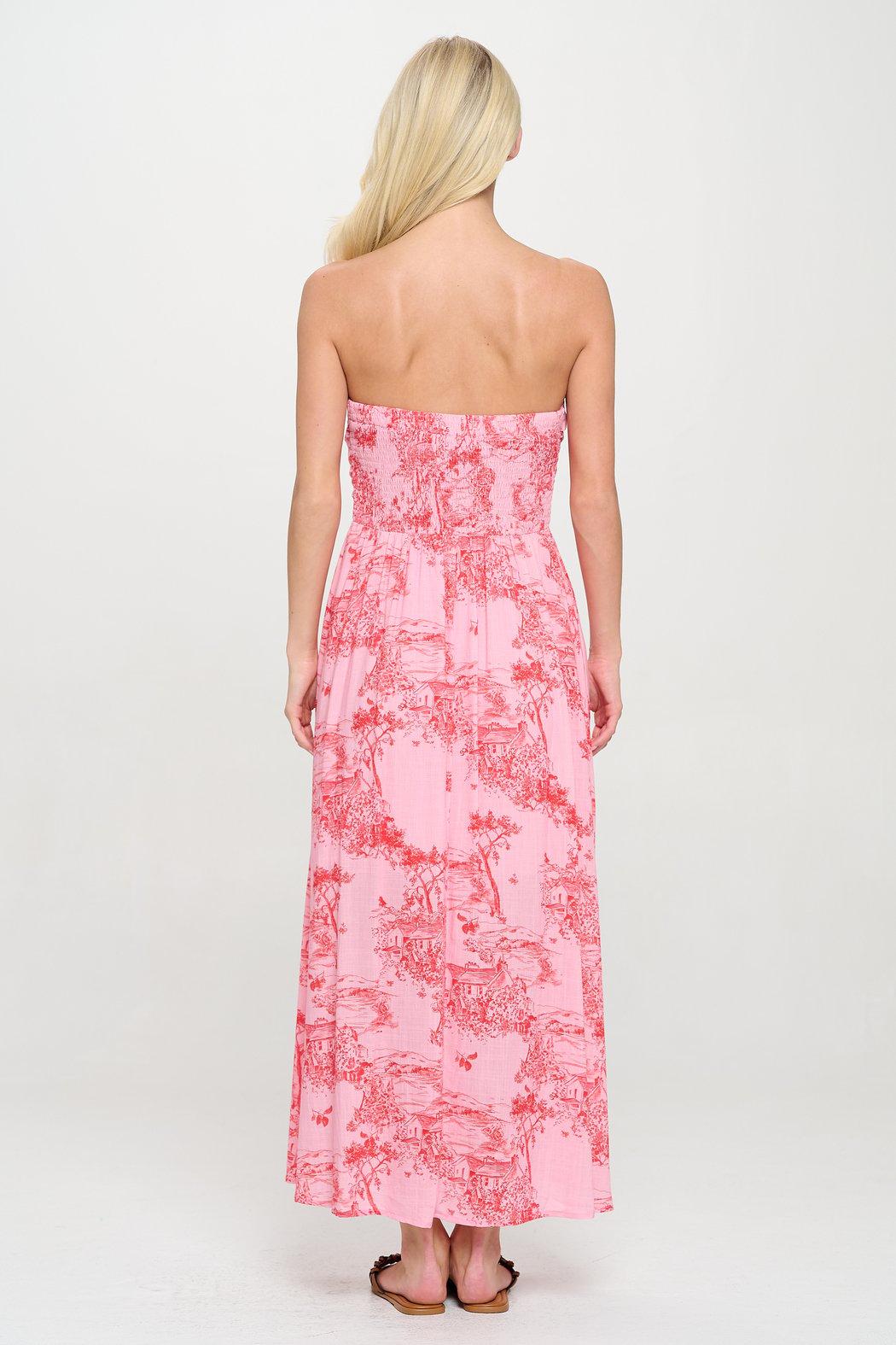 Sunset Cottage Tube Maxi Dress Product Image