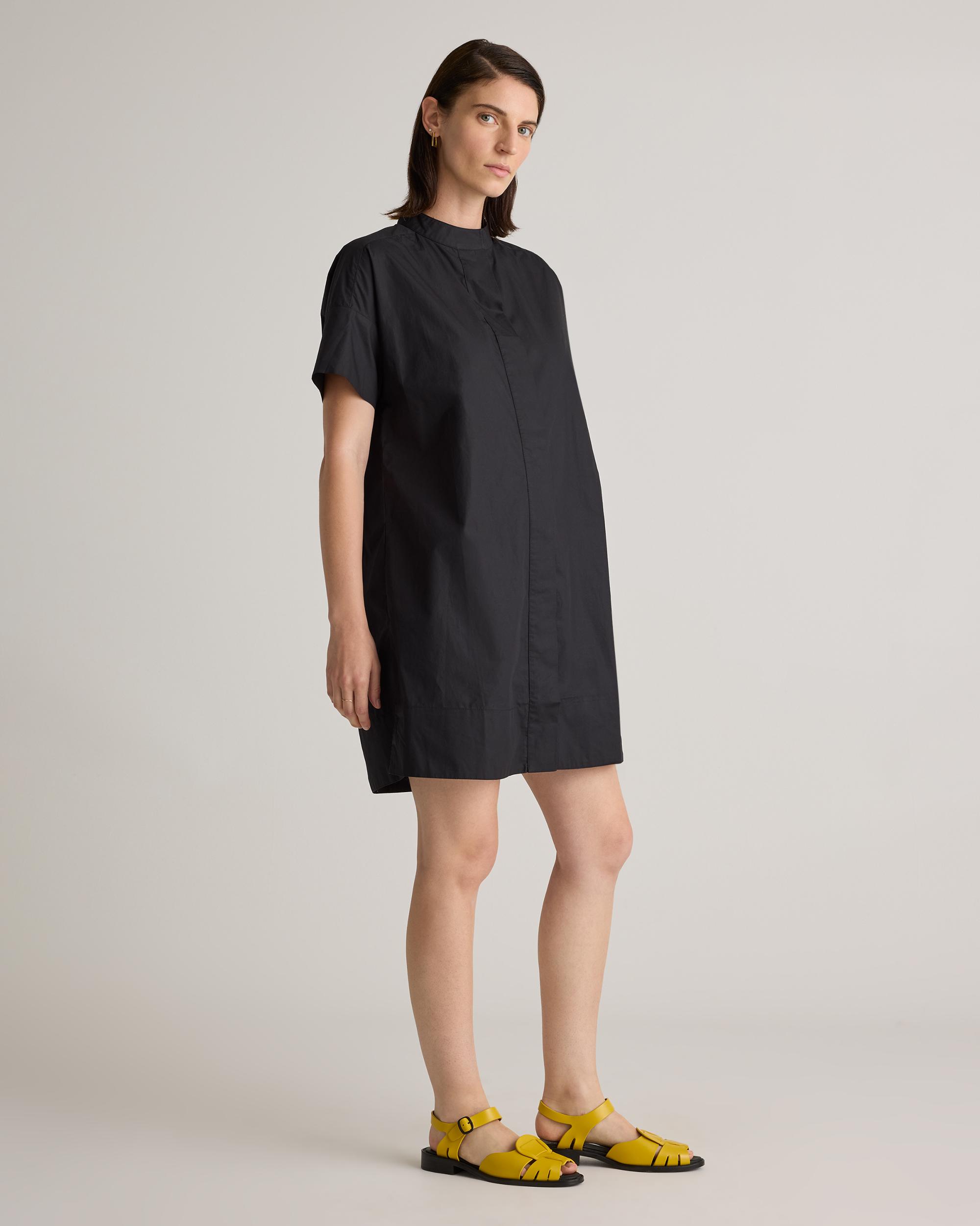 Quince | Women's Short Sleeve Shirt Dress Organic Cotton Product Image
