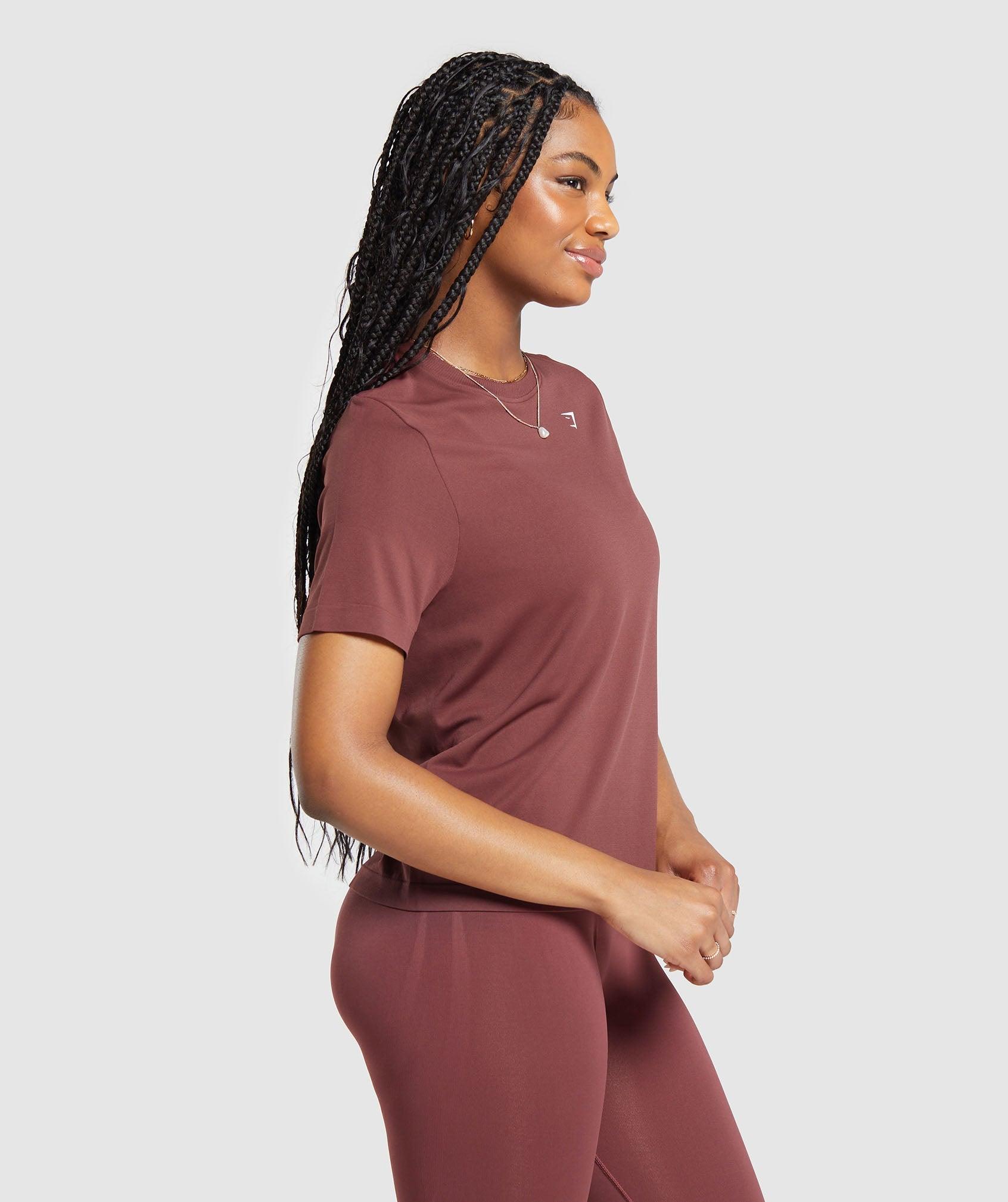 Gymshark Everyday Seamless T-Shirt - Burgundy Brown Female Product Image