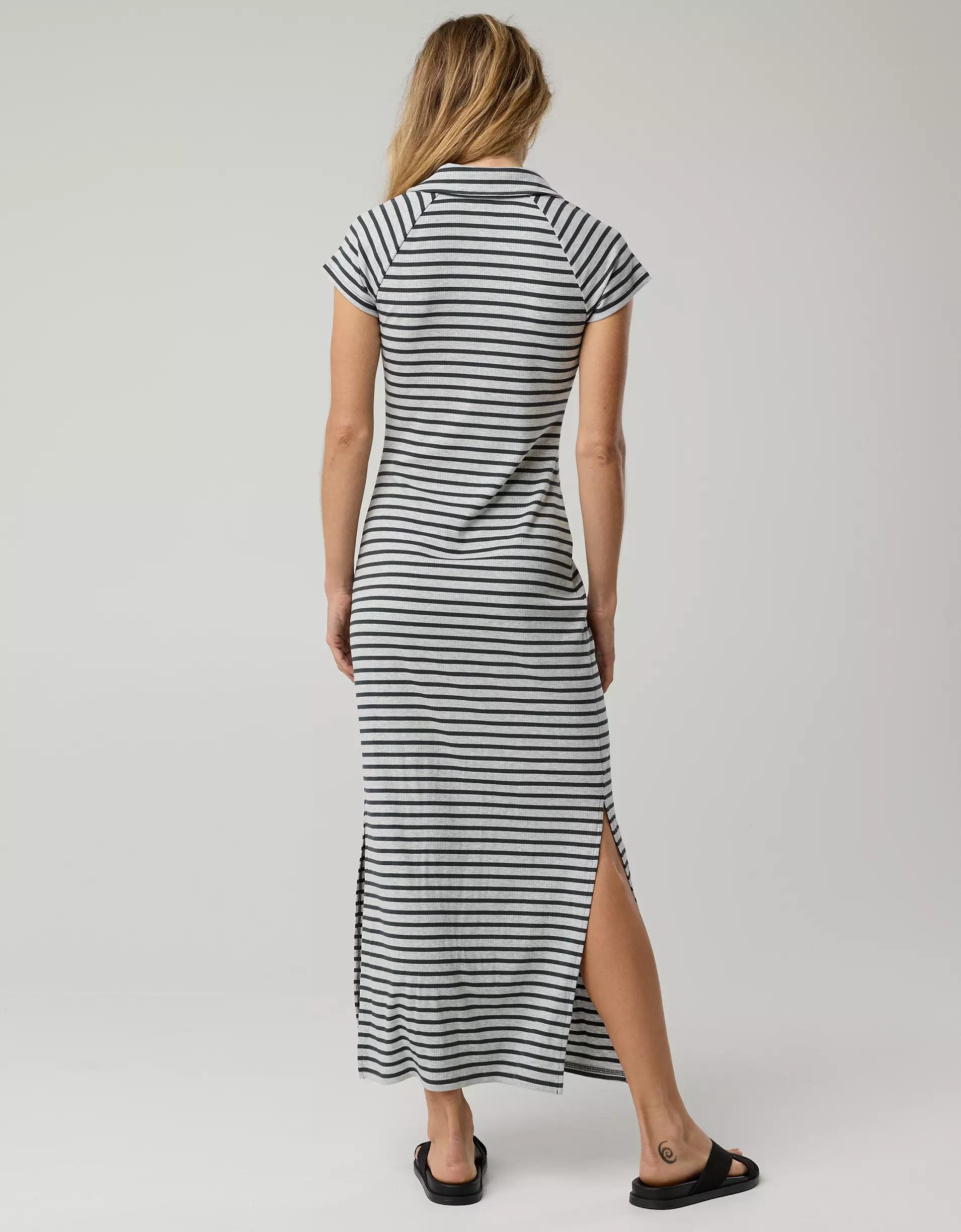 OFFLINE By Aerie Thumbs Up Heavyweight Polo Maxi Dress Product Image