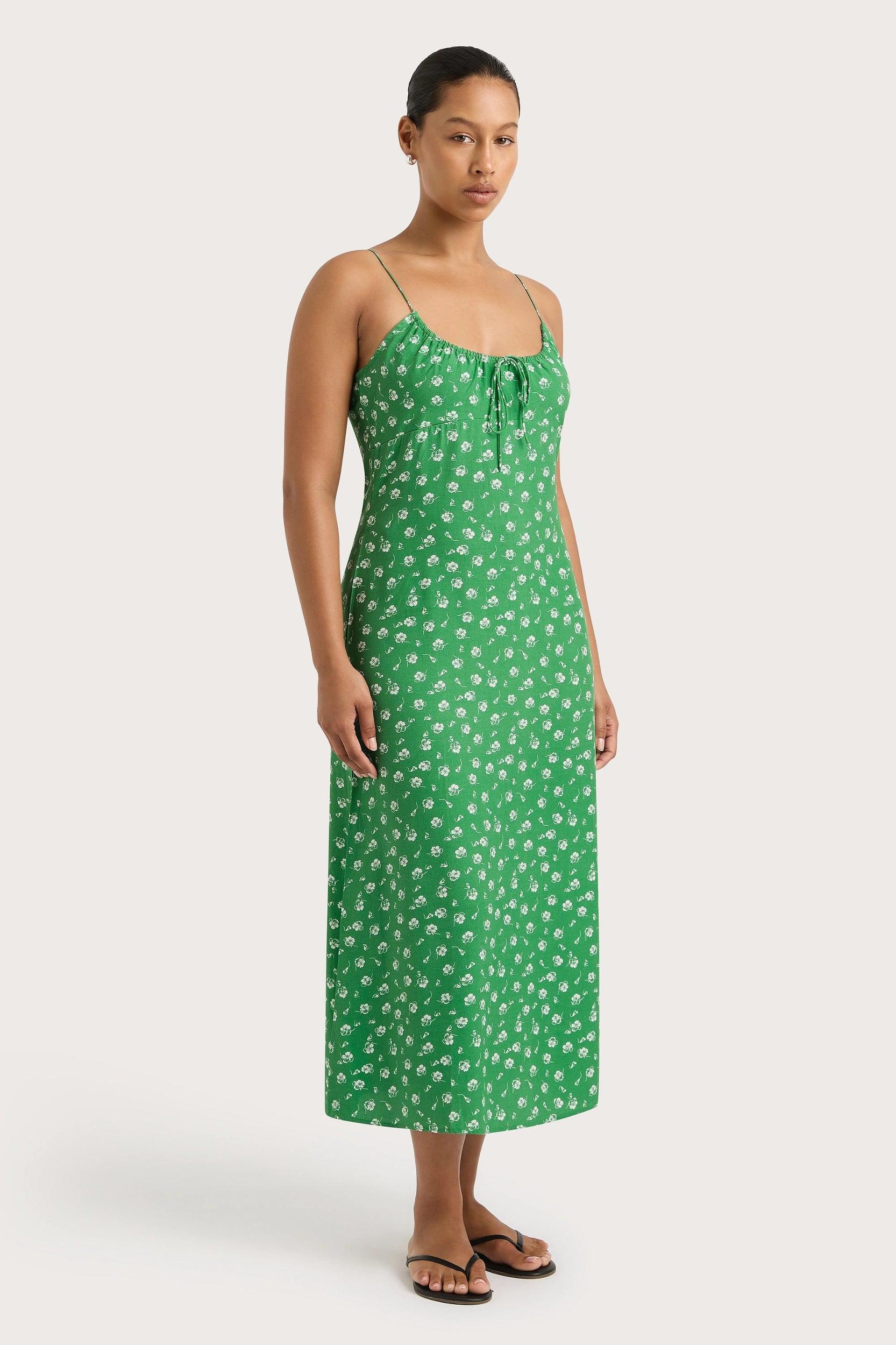Pau Midi Dress Green - Final Sale Product Image