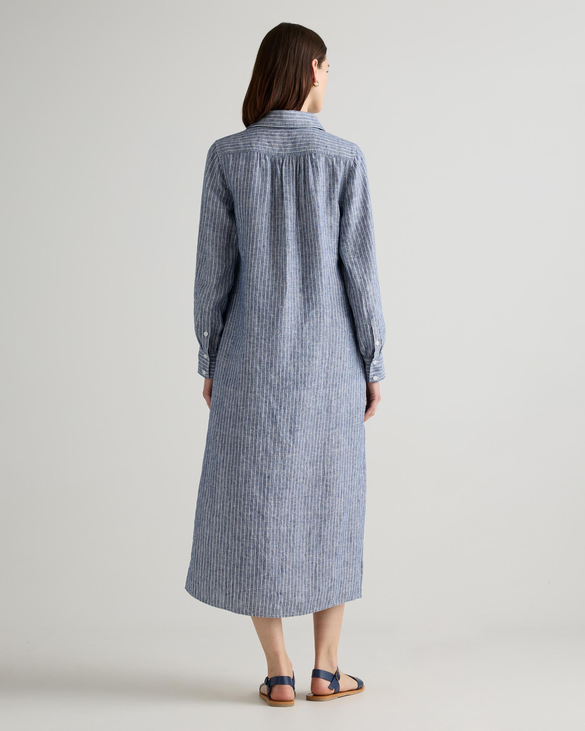 Quince | Women's 100% European Linen Popover Maxi Dress Product Image