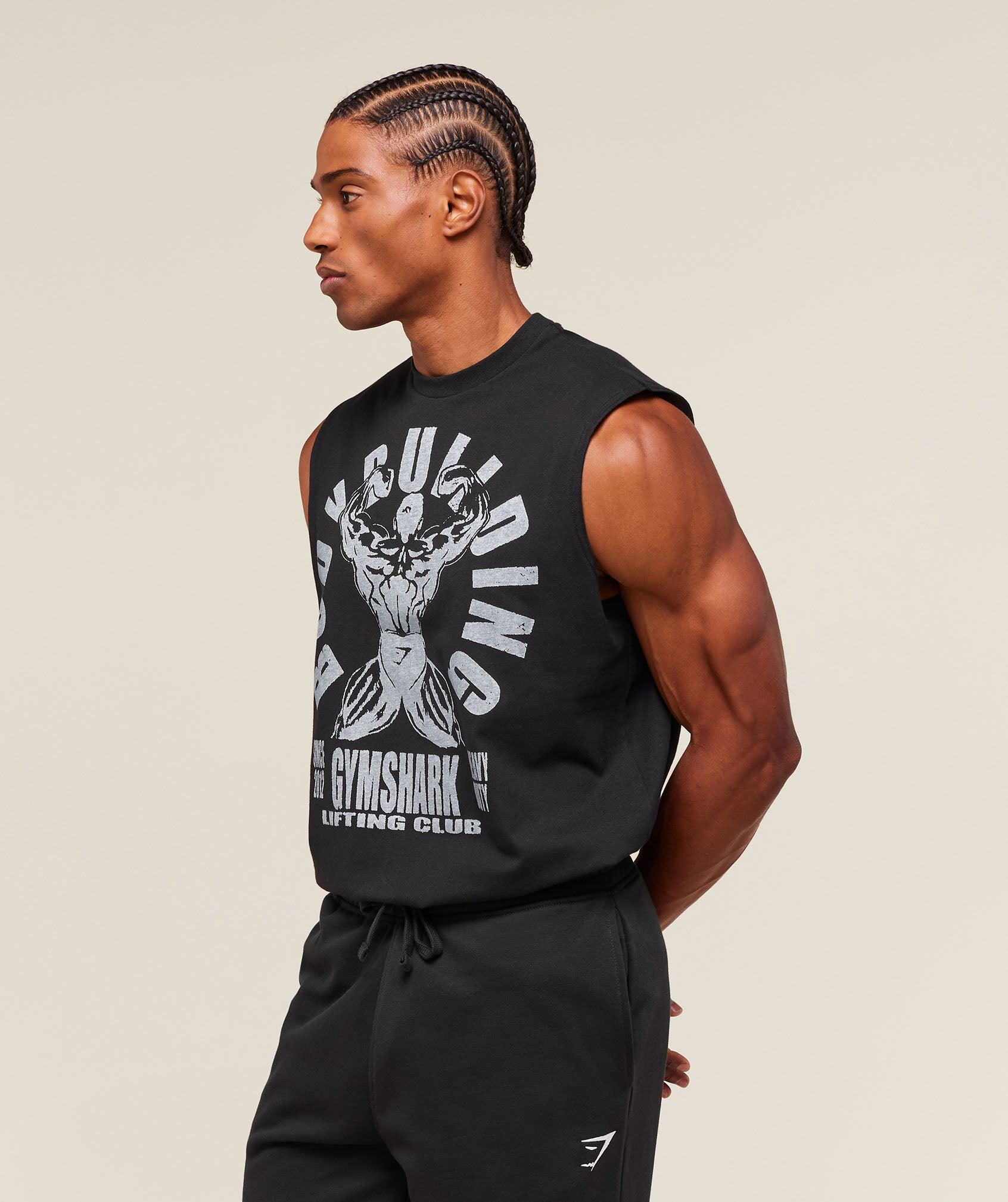Gymshark Lifting Club Flex Tank - Black Male Product Image