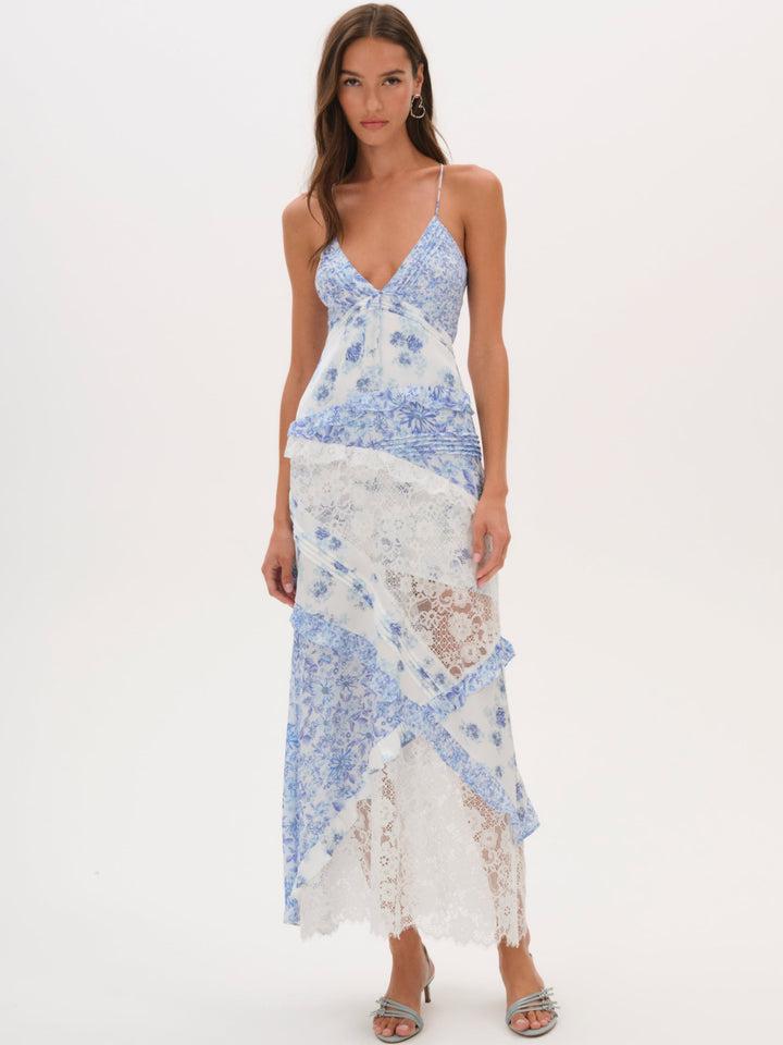 Rosalyn Maxi Dress — Blue Product Image