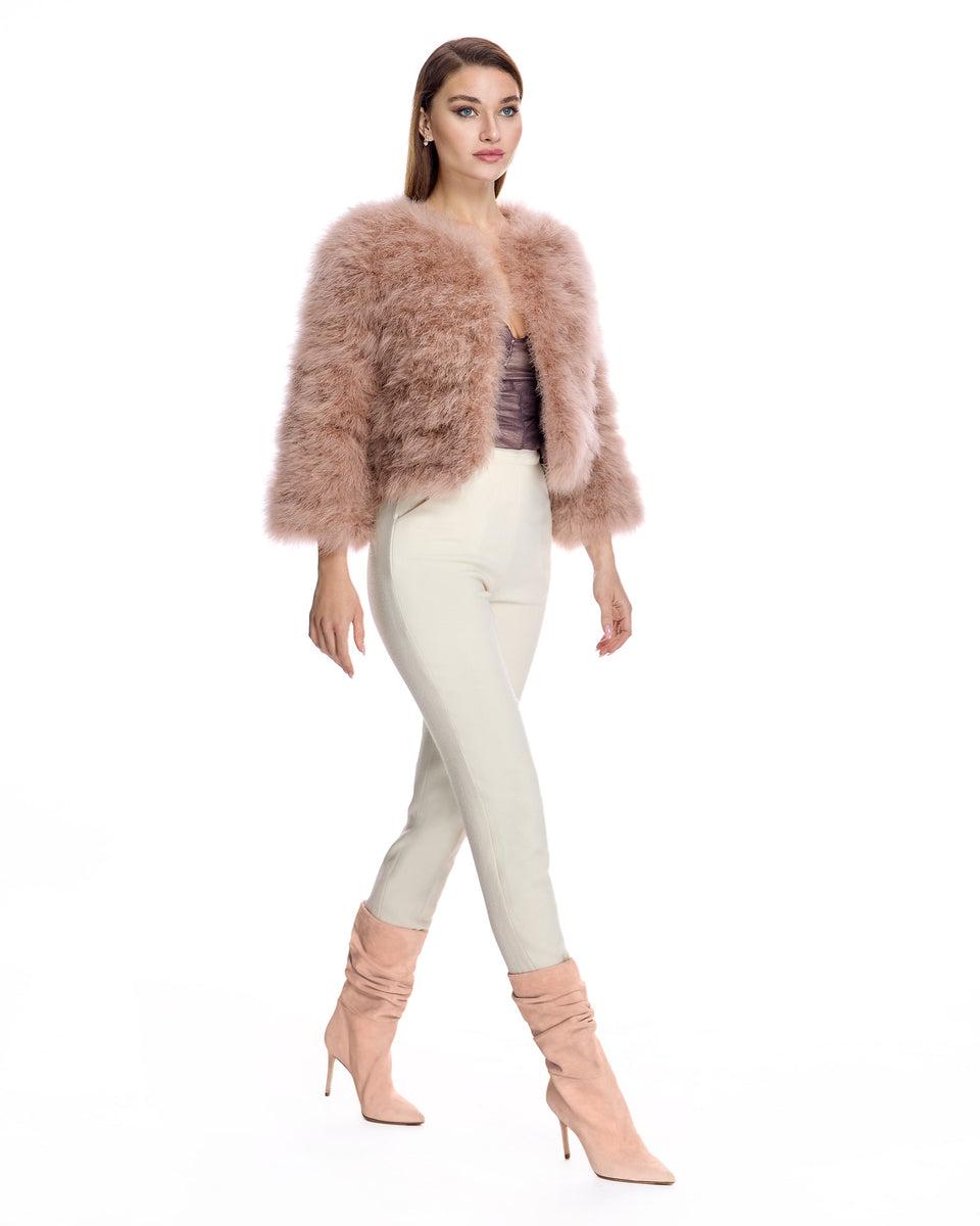 Collarless Feather Bolero Product Image