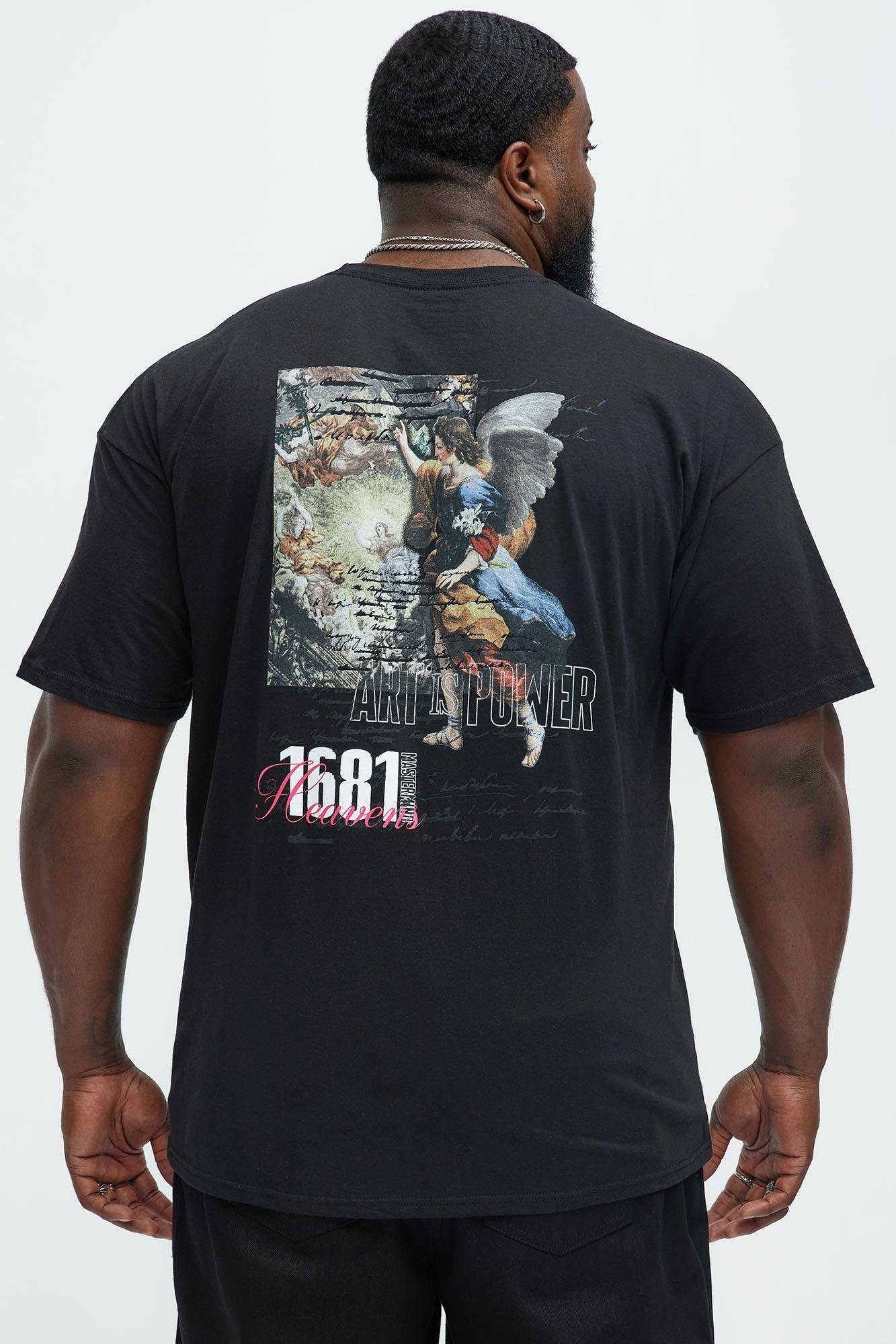 Art Is Power Short Sleeve Tee - Black Product Image