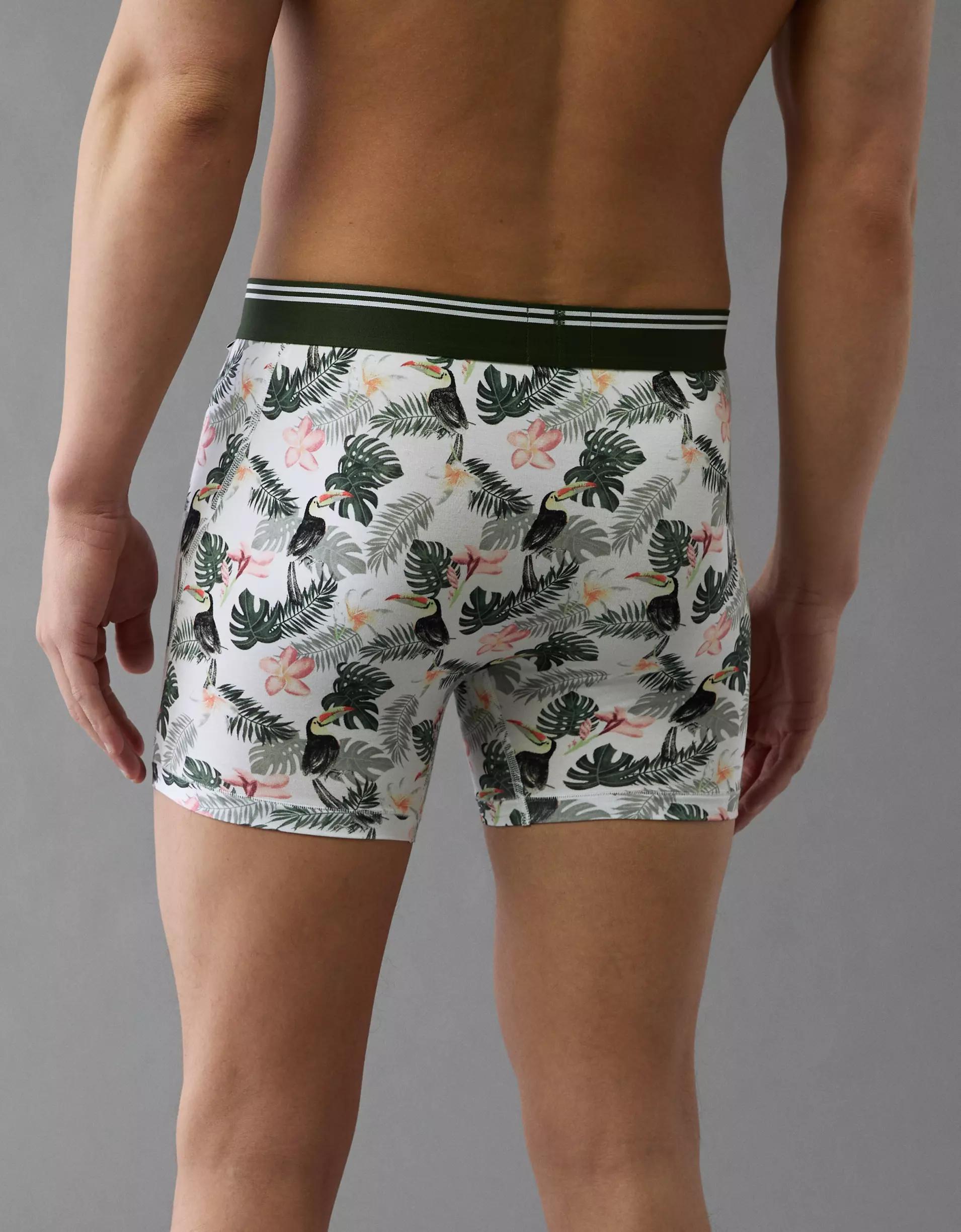 AEO Men's Tropical Toucan 4.5" Ultra Soft Boxer Brief Product Image