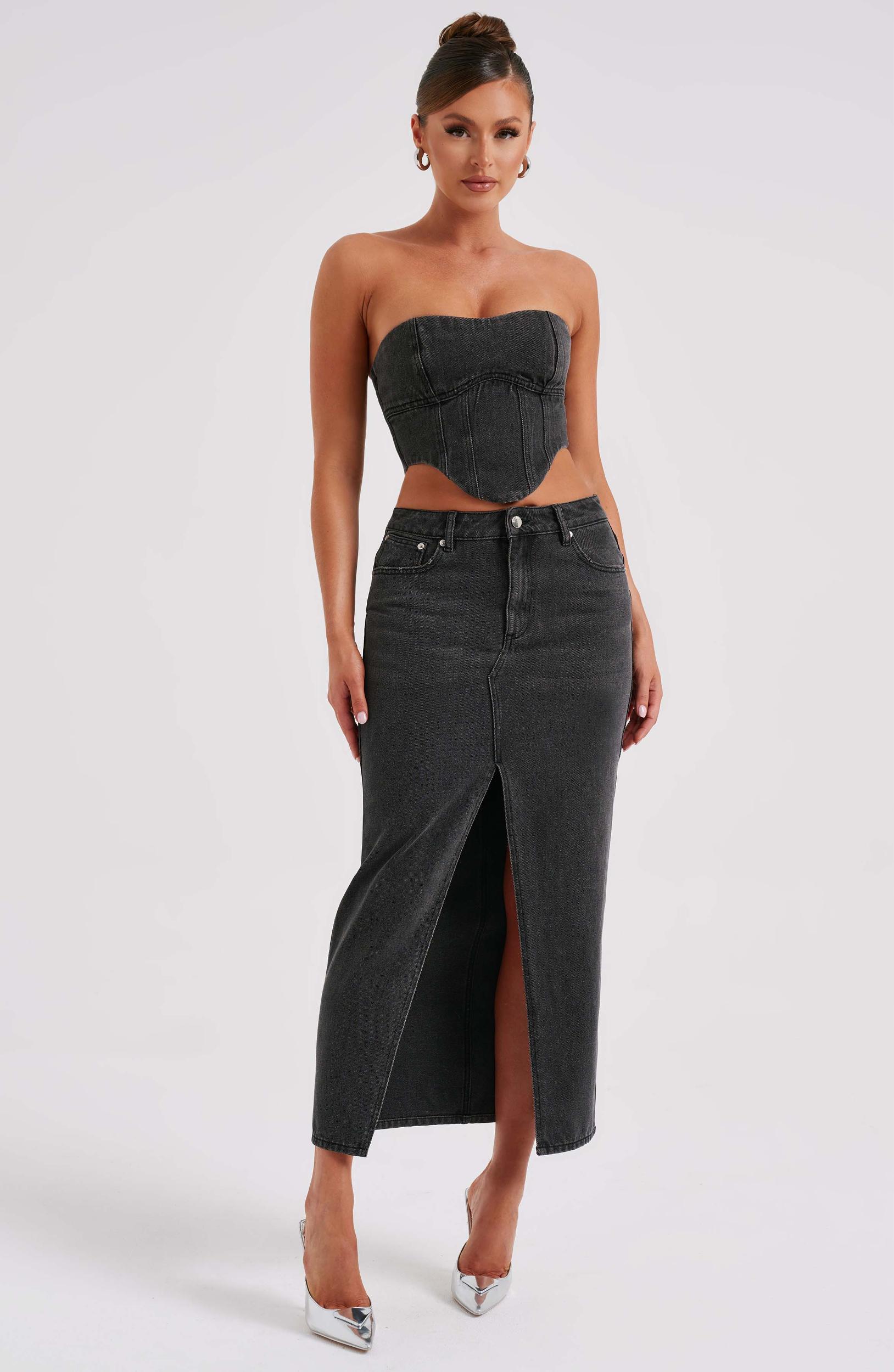Flor Maxi Skirt - Black Product Image