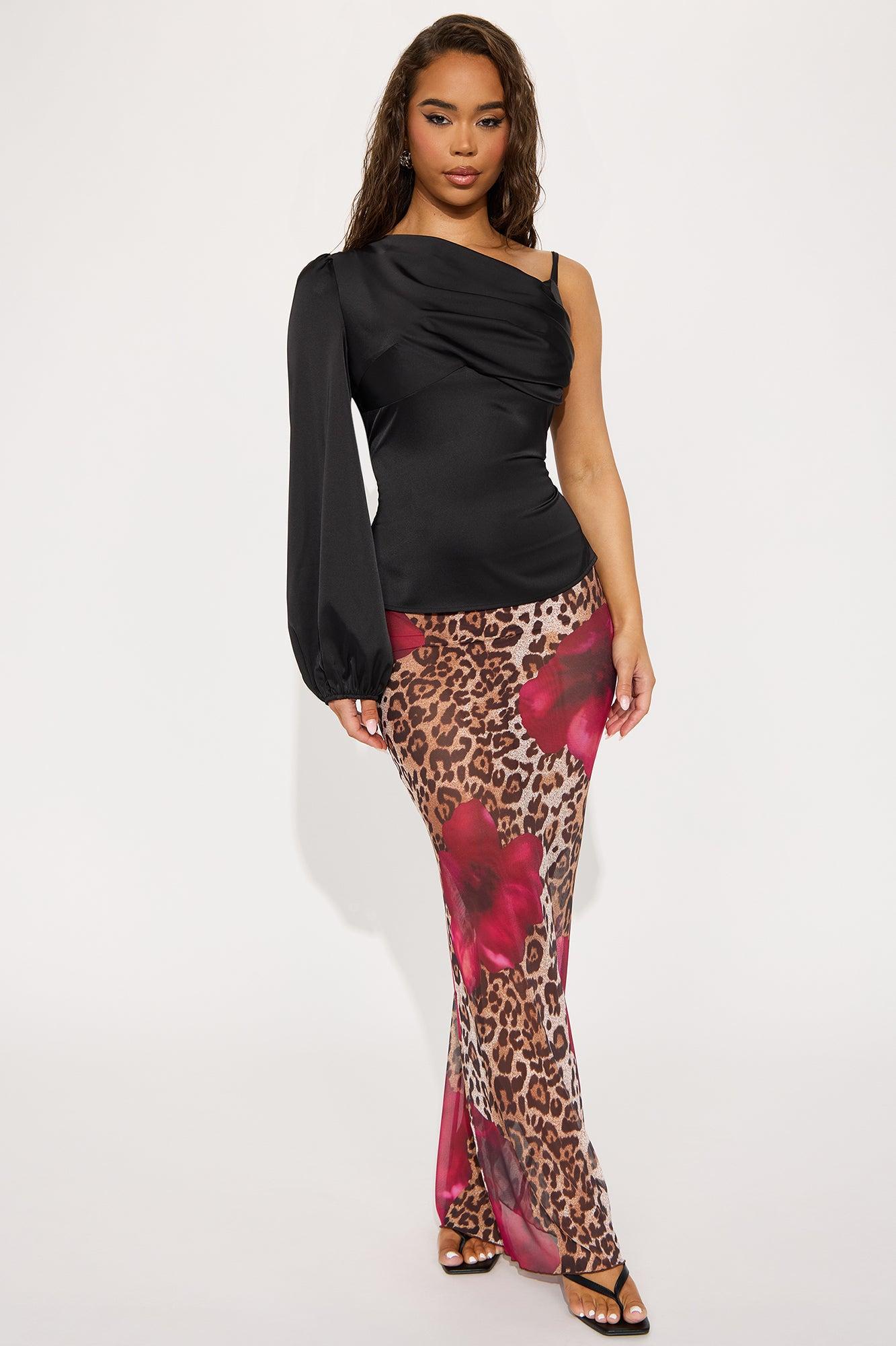Maryana Satin Top - Black Product Image