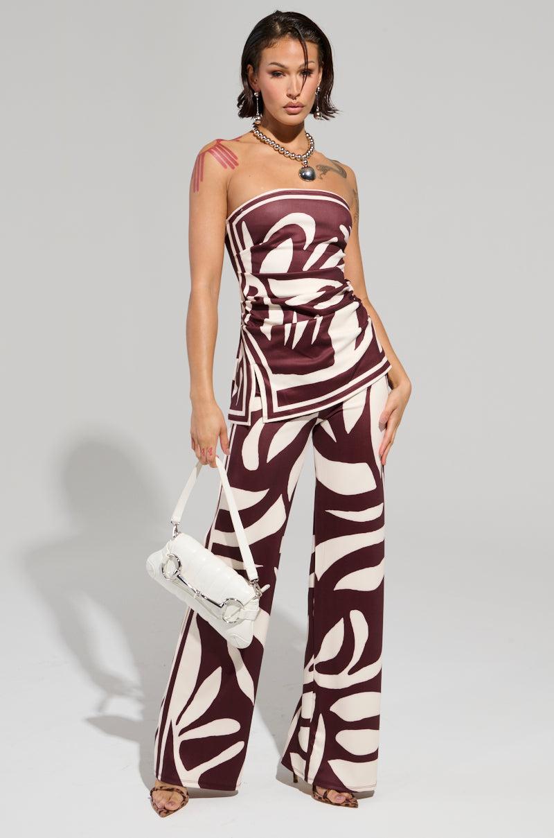 ONE FOR YOU PRINTED PALAZZO PANT Product Image
