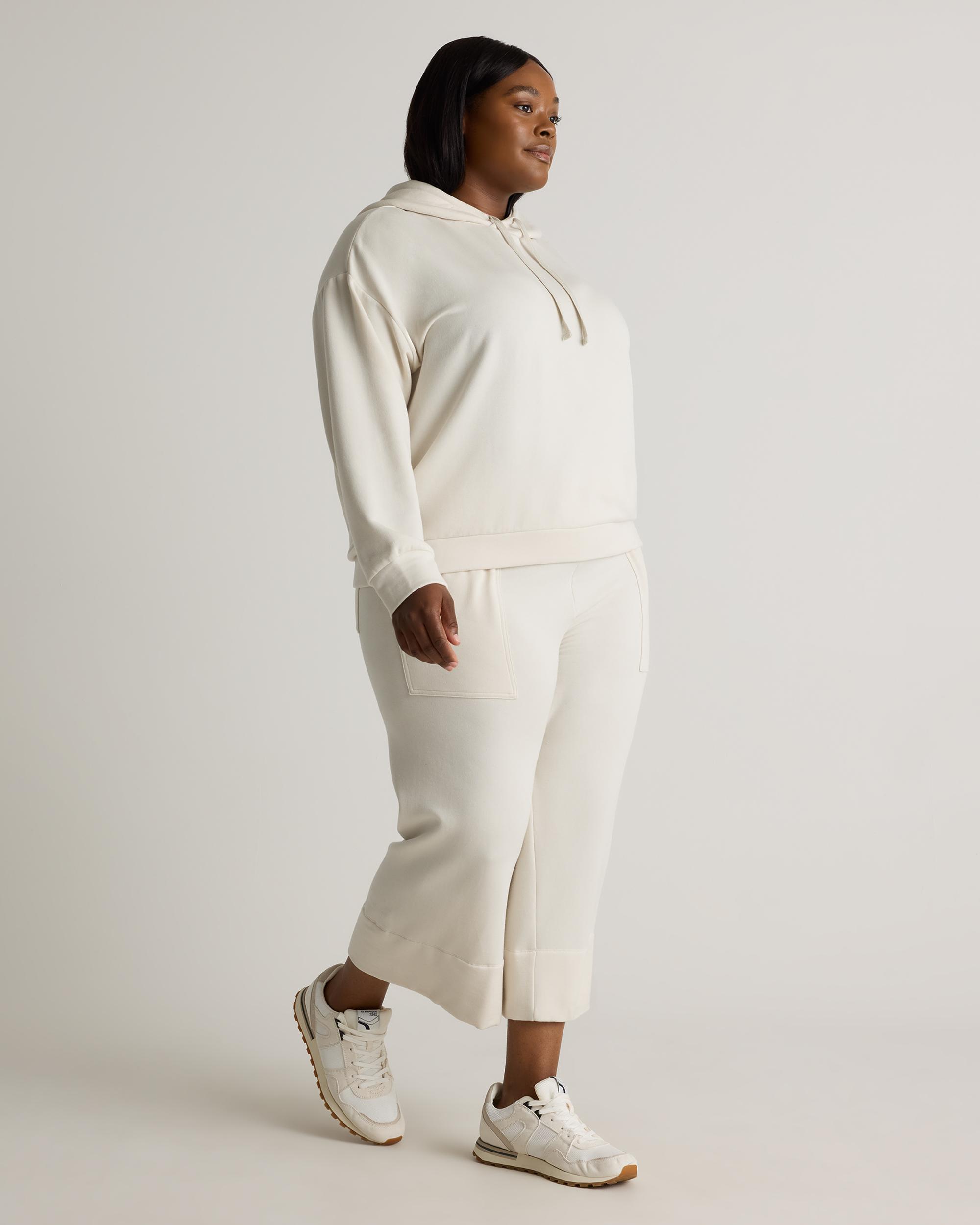 Quince | Women's SuperSoft Fleece Pullover Hoodie Lenzing Modal Product Image