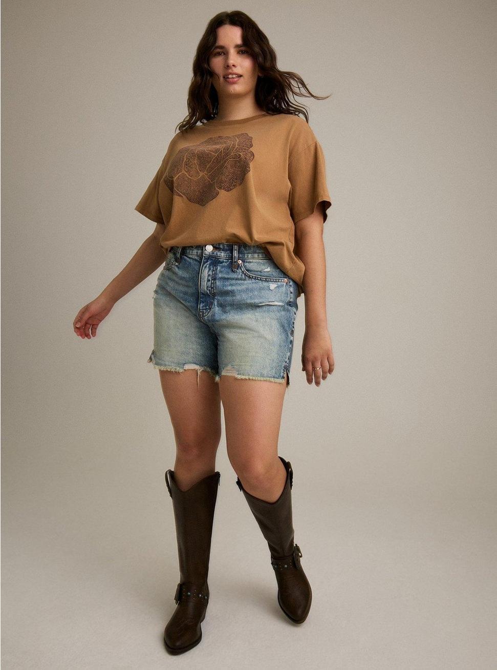 Festi Rose Oversized Tee Product Image