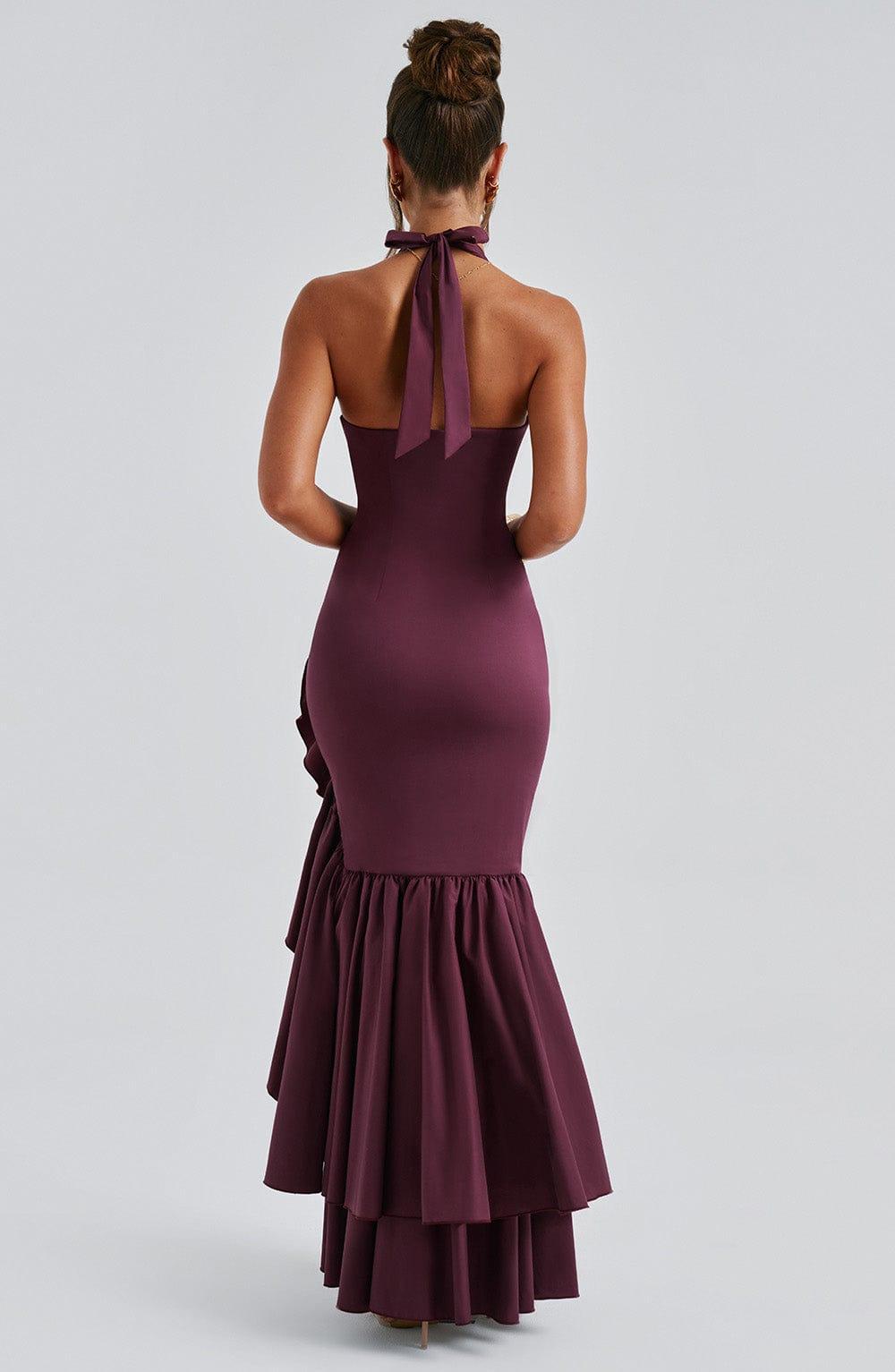 Veronique Maxi Dress - Cherry Lacquer Product Image
