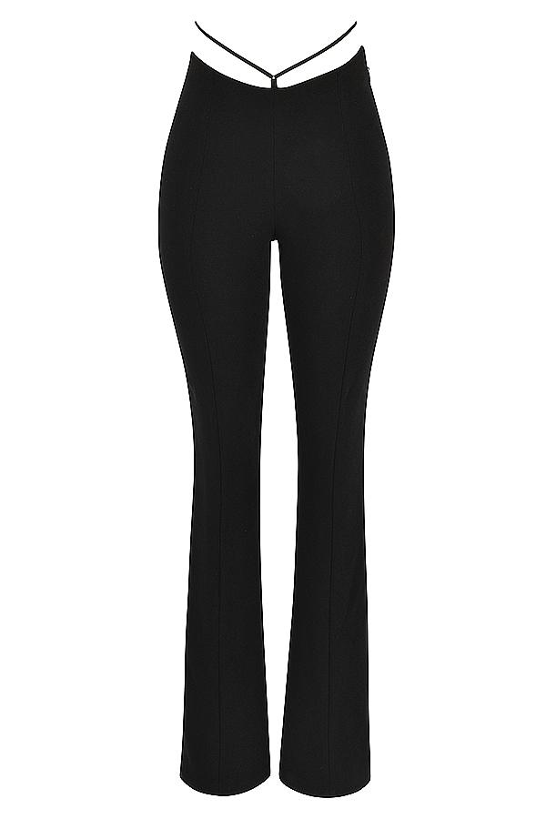 Layla  black v-front trousers Product Image
