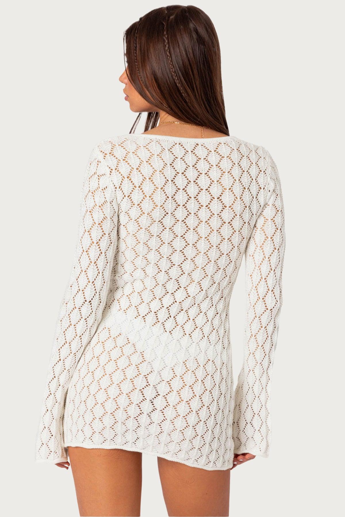 Brie Cut Out Crochet Mini Dress Product Image