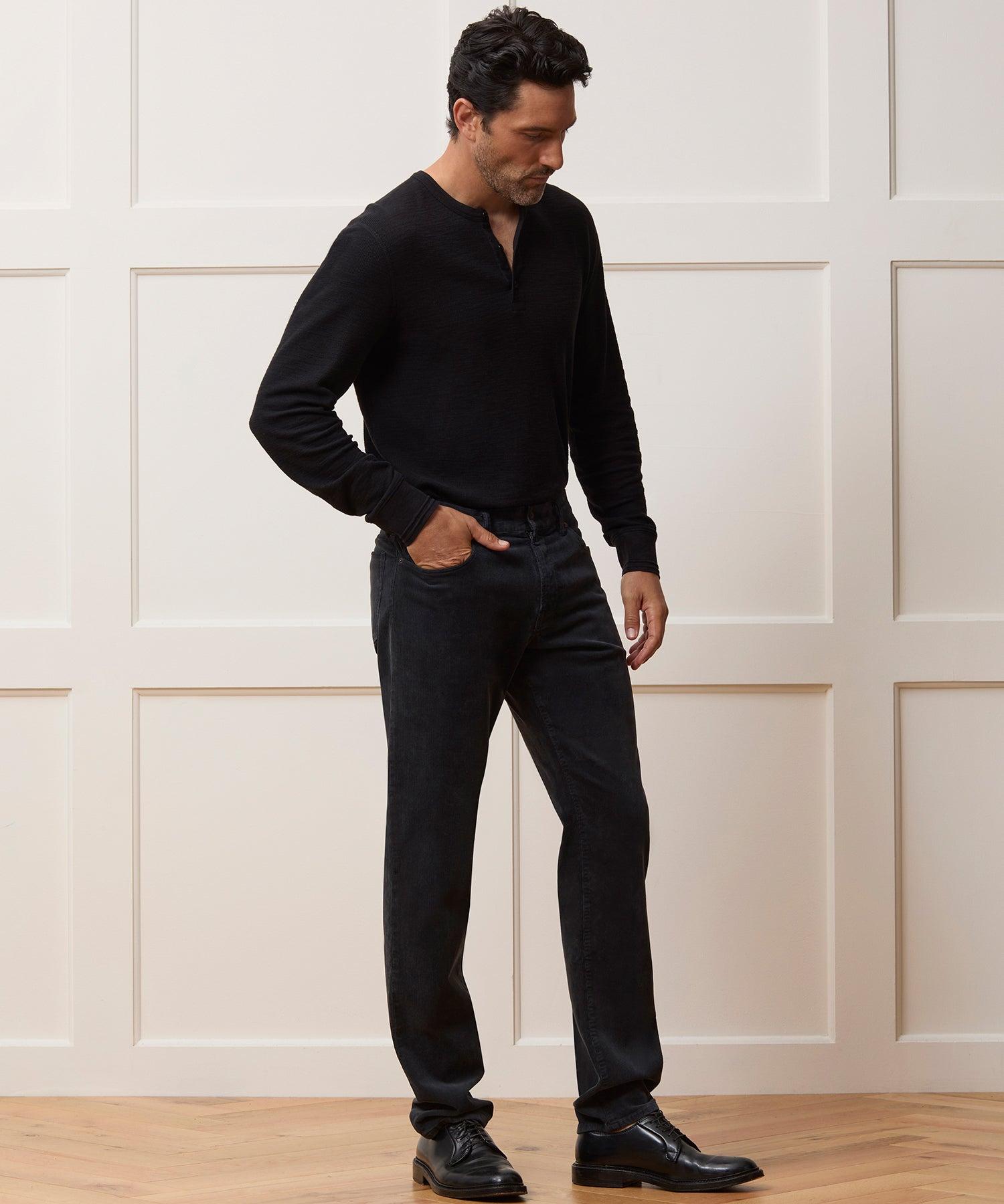 Lightweight Mini Waffle Henley Product Image