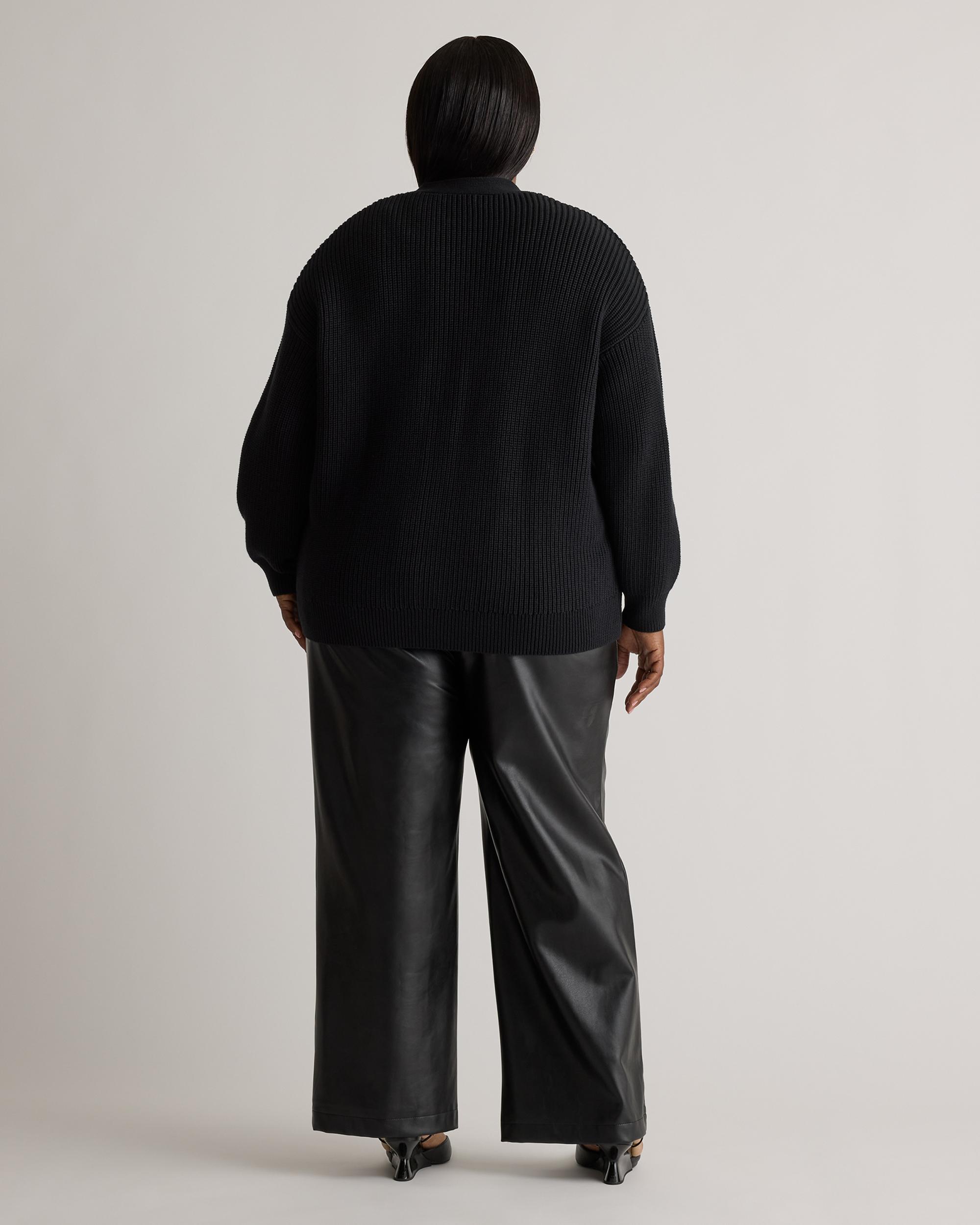 Quince | Women's OverSized Boyfriend Cardigan Sweater Organic Cotton Product Image