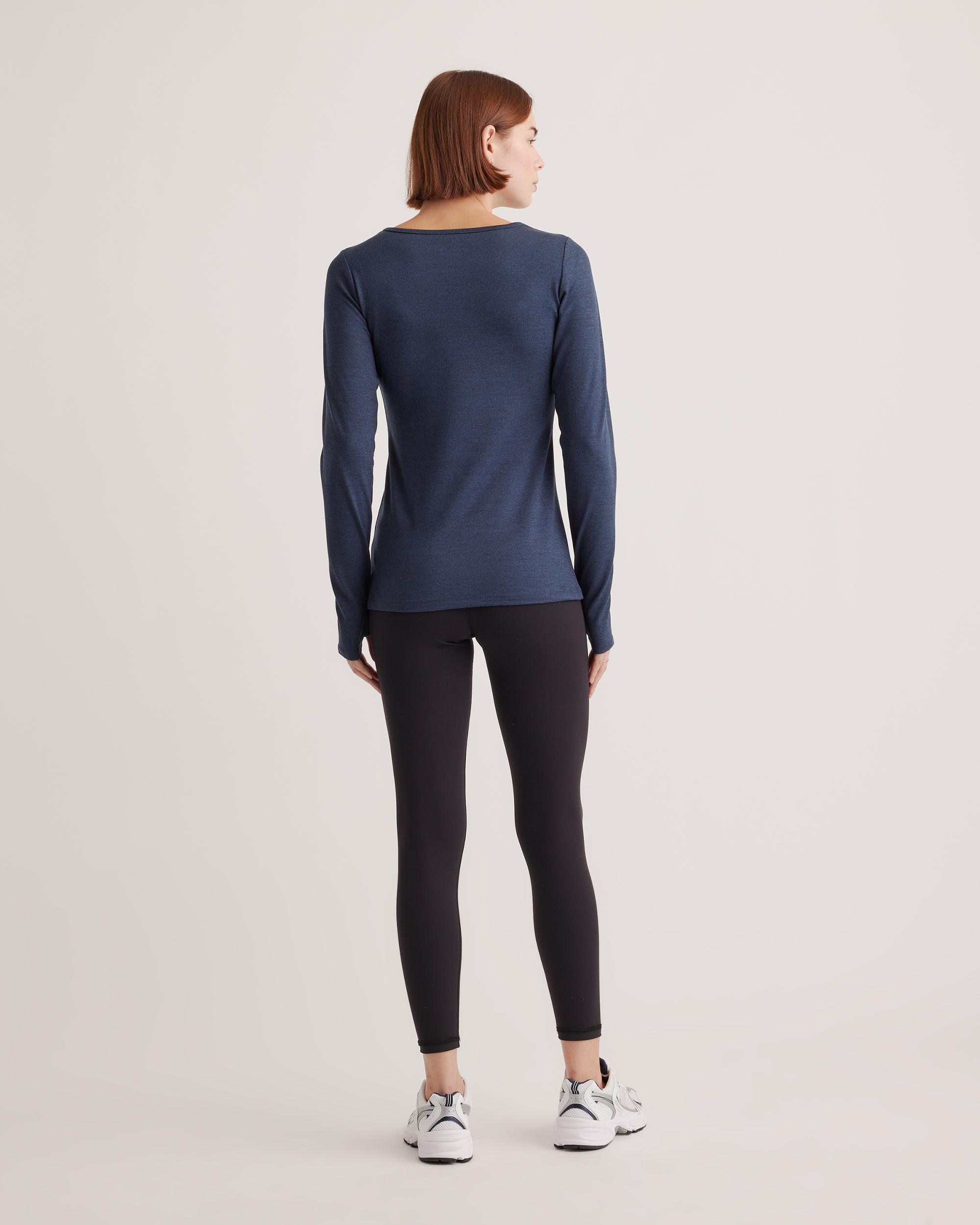 Quince | Women's Ultra-Soft Fitted Long Sleeve Top Polyester Product Image