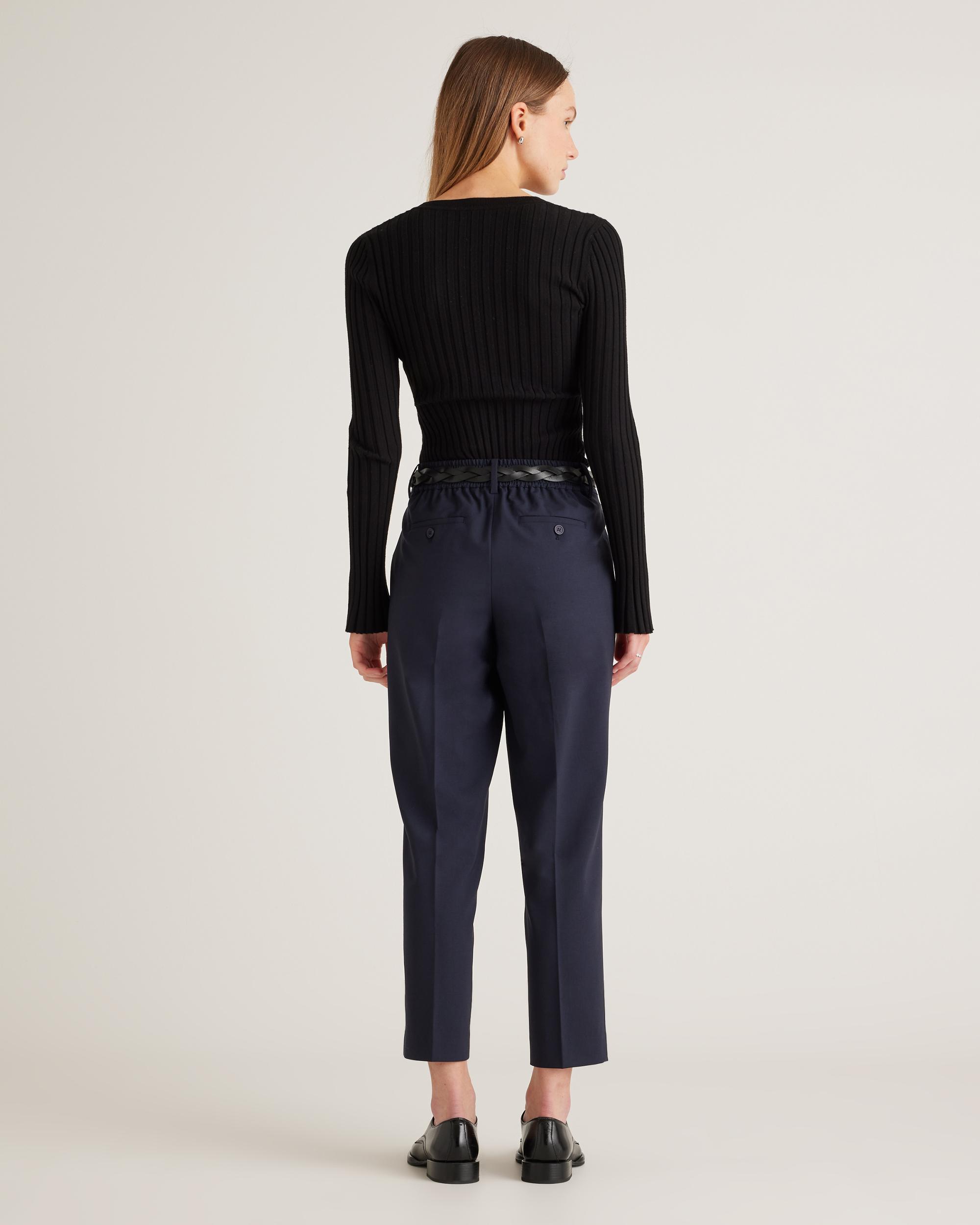 Quince | Women's Italian Wool Slim Leg Ankle Pants Product Image