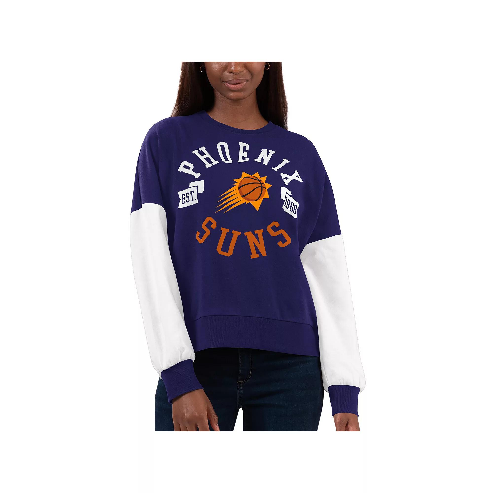 Women's Purple/White Phoenix Suns Team Pride Pullover Sweatshirt, Size: Medium, Phx Purple Product Image
