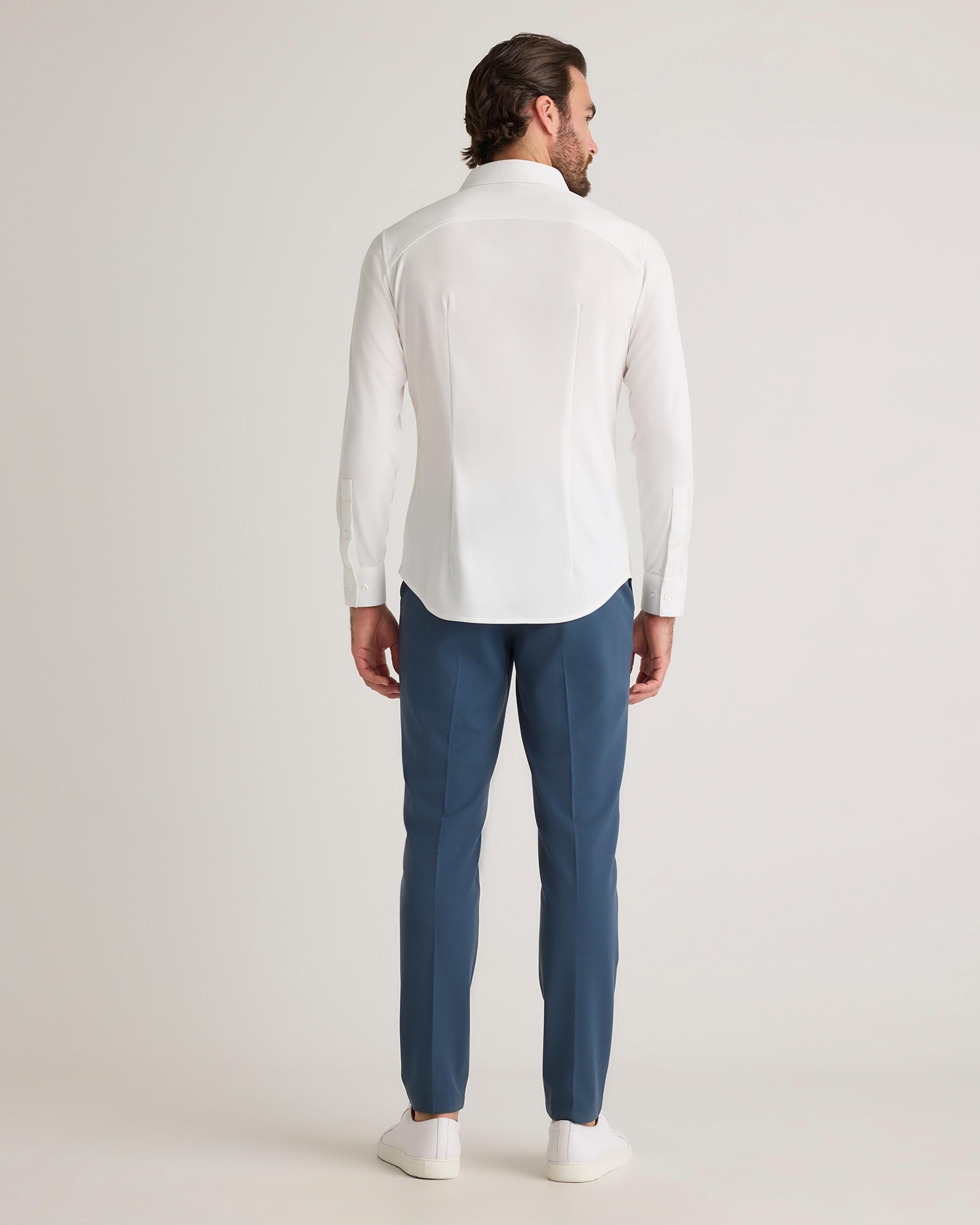 Quince | Men's Commuter Stretch Pique Long Sleeve Button Down 100% Polyester Product Image