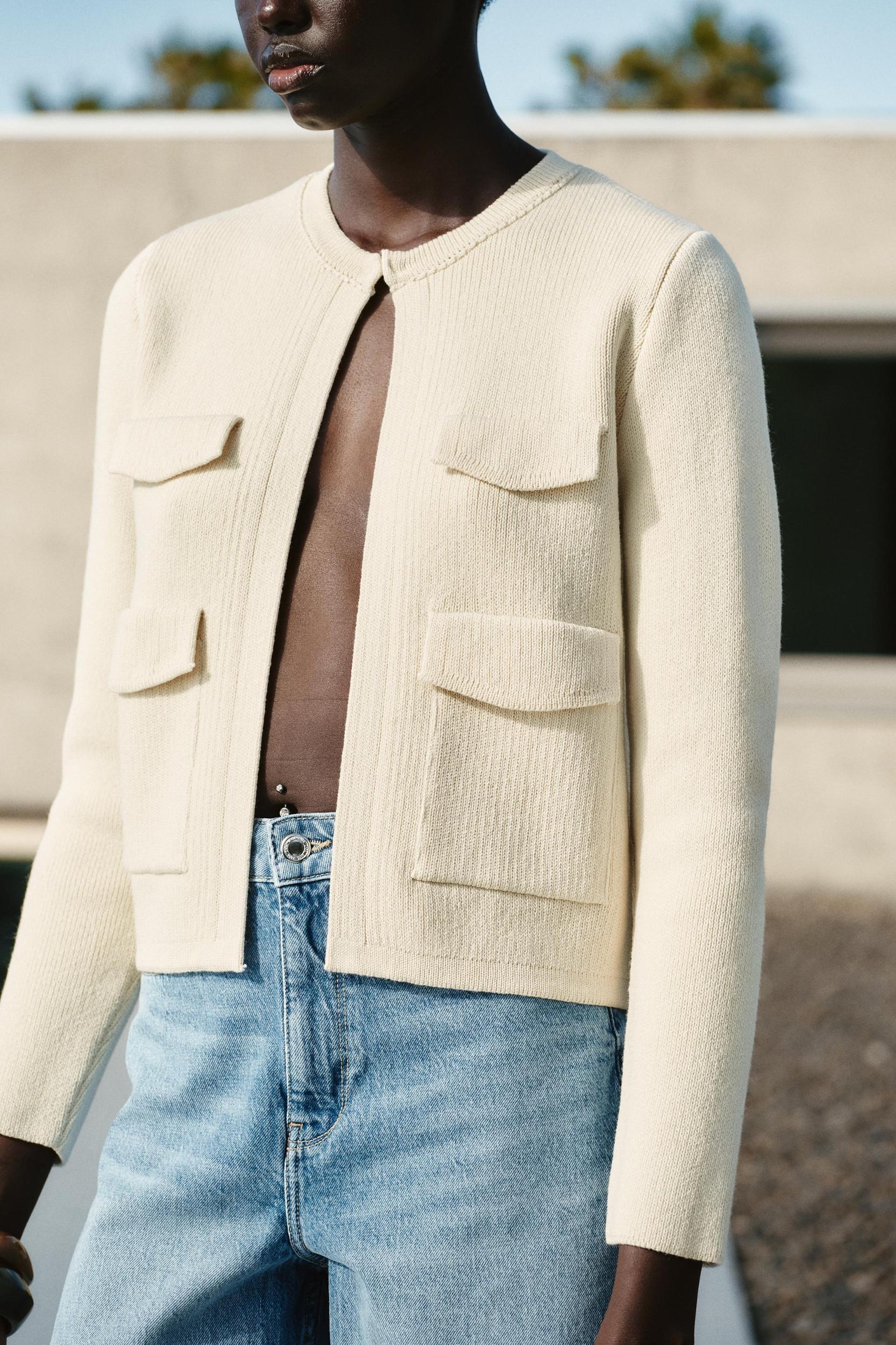 POCKET KNIT CARDIGAN Product Image